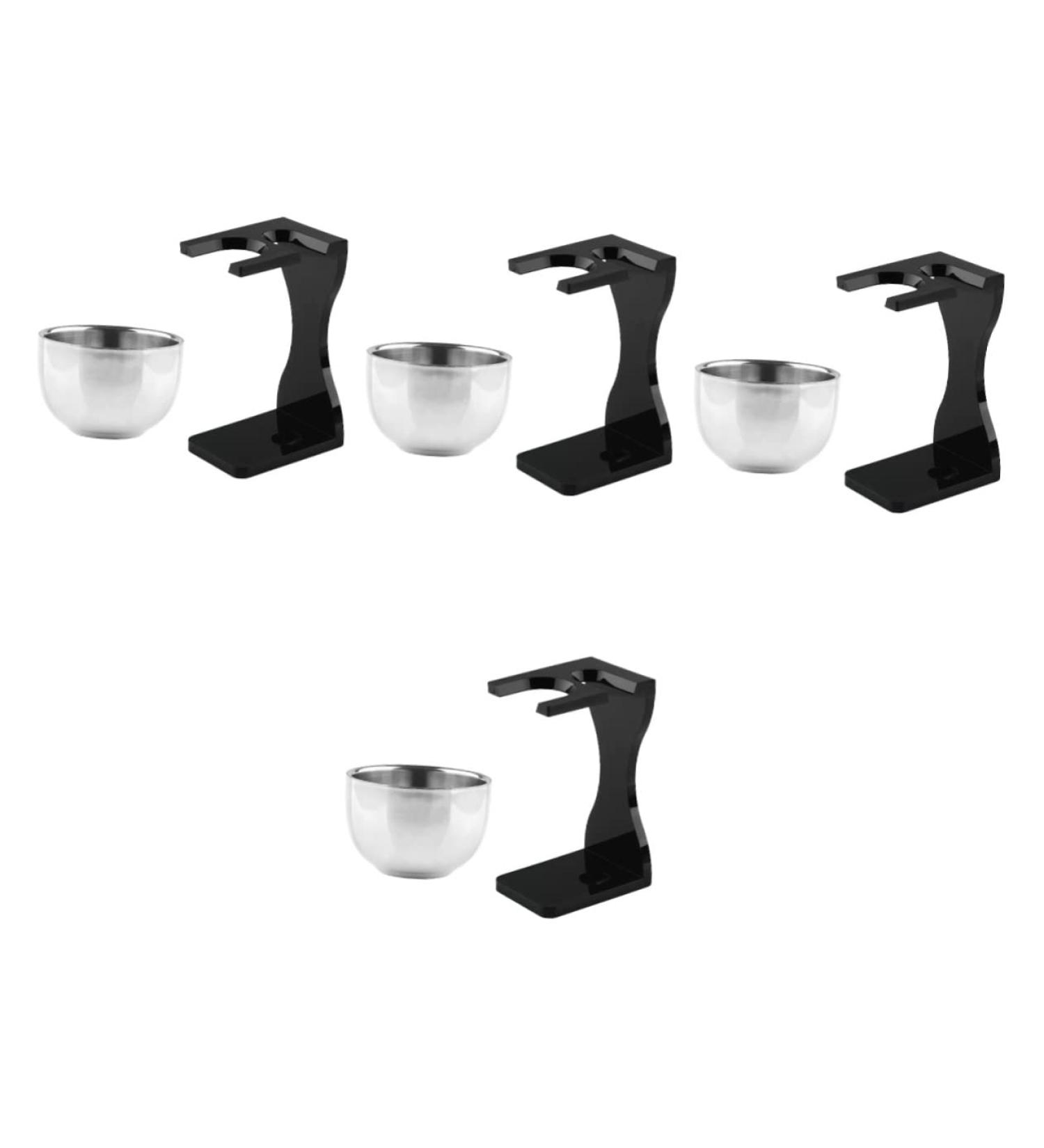 Beavorty Razor Holder Set - 4 Stainless Steel Foam Shell Stands for Safety Razors | Perfect Gift for Shaving Enthusiasts | Multi-Color Household Accessories - Buy Online on GoSupps.com