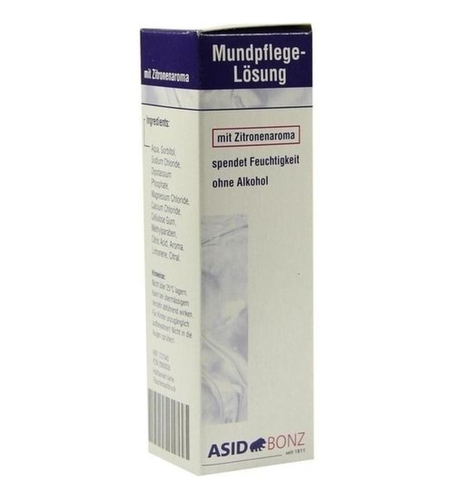 Mouth Care Solution with M. Zitrone Aroma - 50 ml | Refreshing Oral Hygiene for International Shipping - Buy Online on GoSupps.com