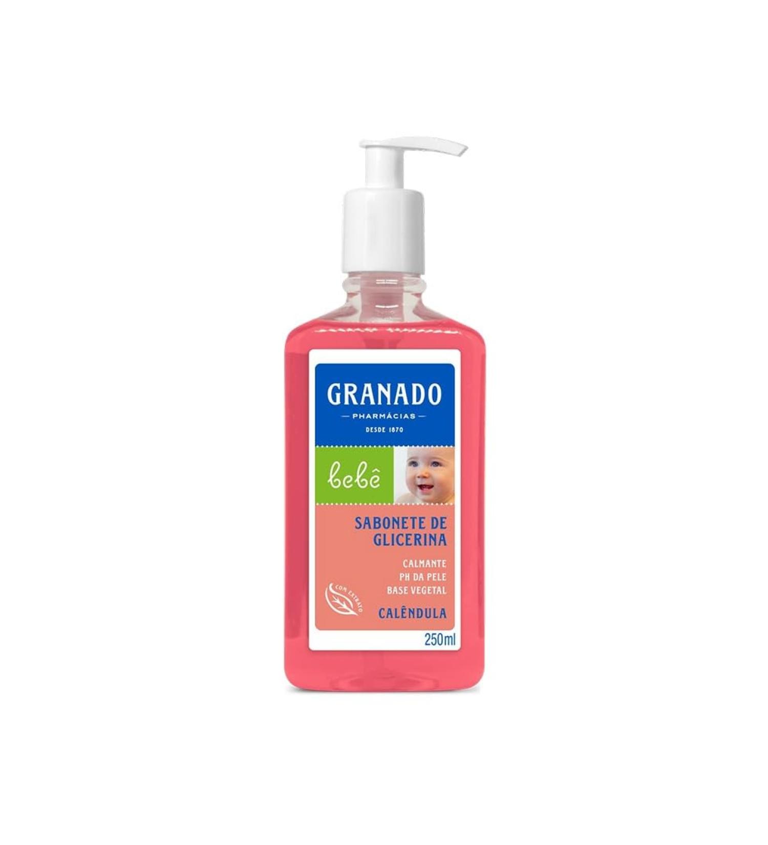 Granado - Linha Bebe (Cal ndula) - Sabonete Liquido de Glicerina 250 Ml - (Baby (Marigold) Collection - Glycerin Liquid Soap 8.45 Fl Oz)