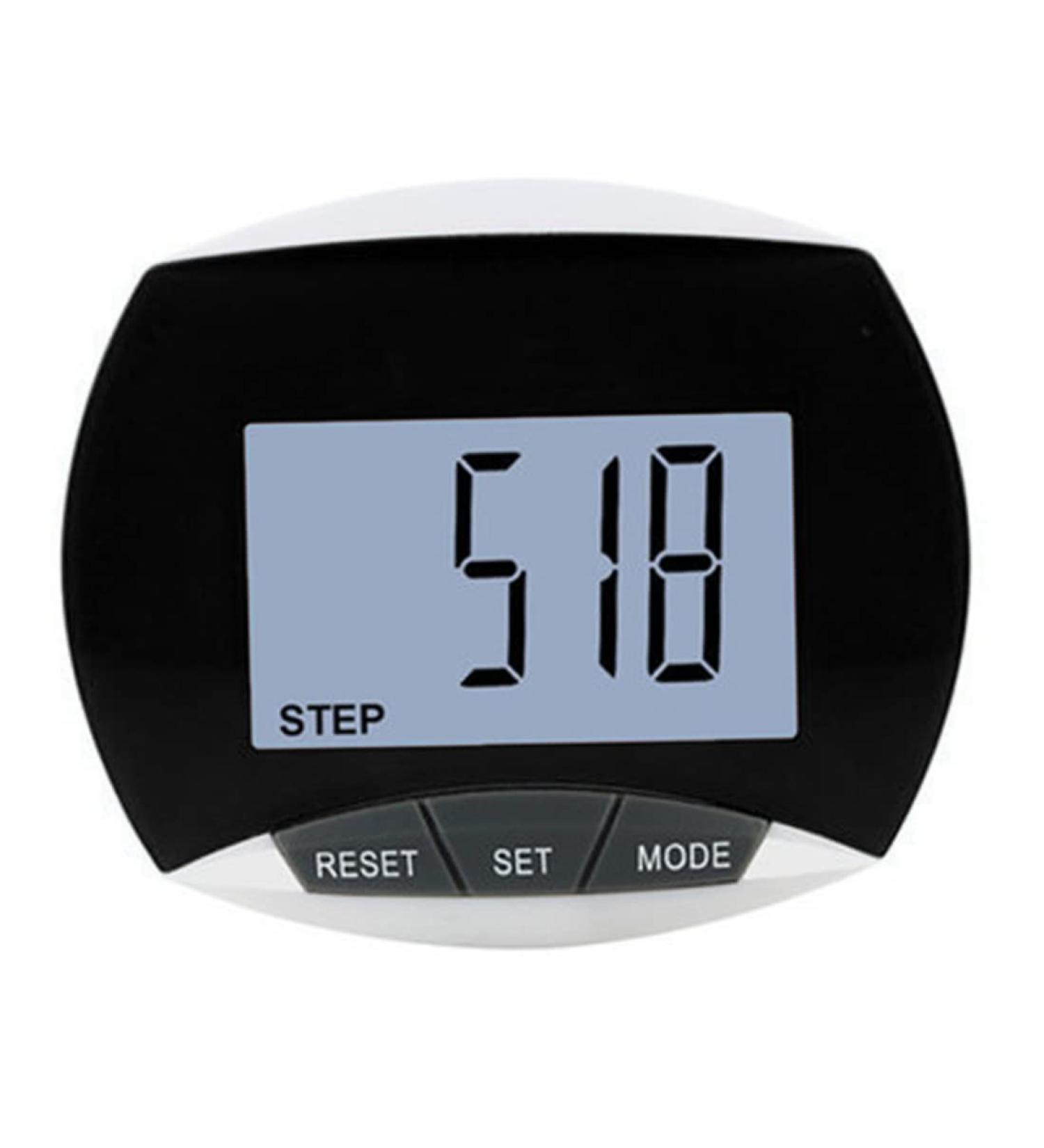 3D Walking Pedometer with Clip and Lanyard - Accurate Step Counter with Large Display in Black - Buy Online on GoSupps.com