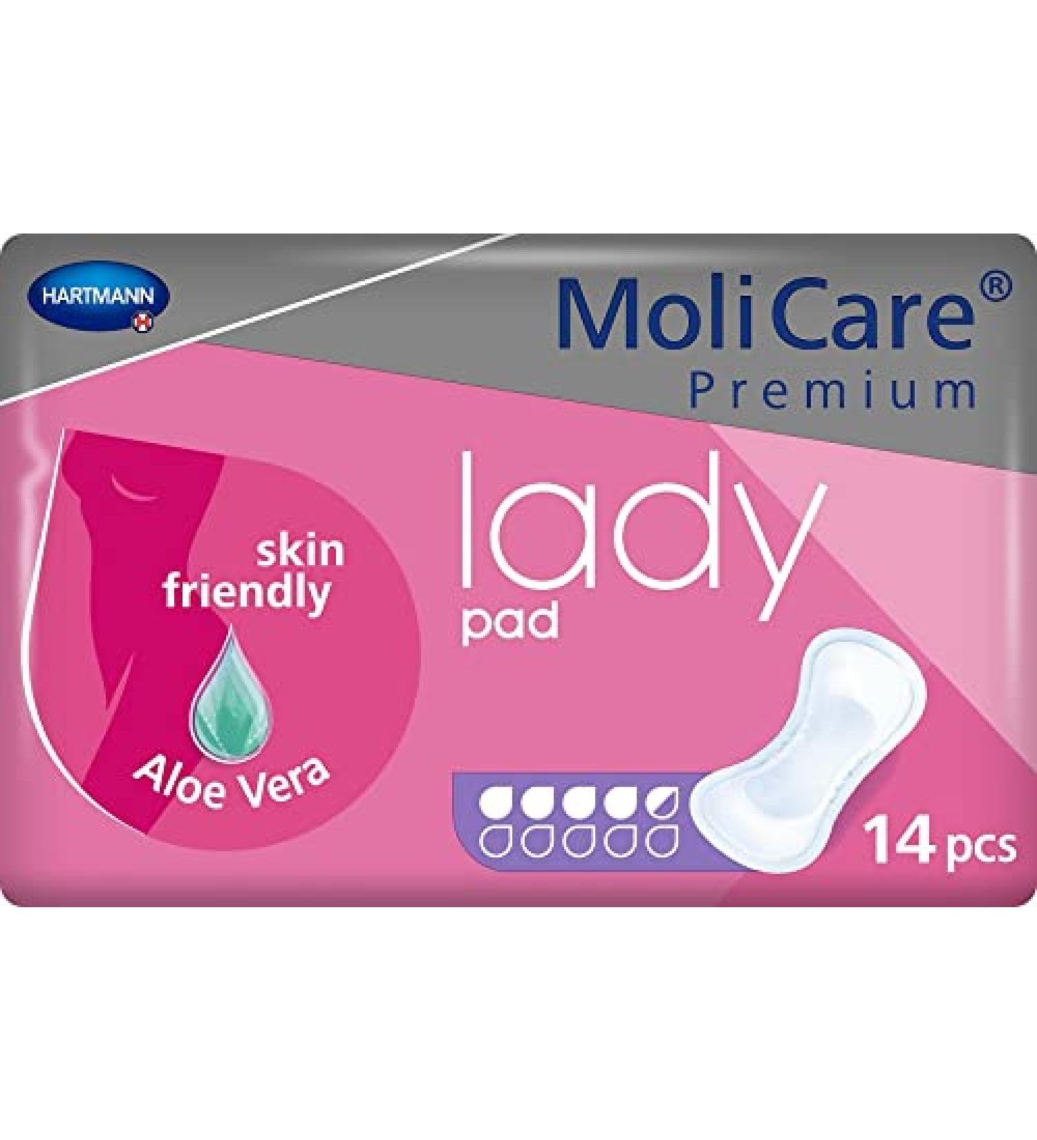 Molicare Premium Lady Pads - Incontinence Inserts for Women | Aloe Vera 168 Pieces 4.5 Drops - International Shipping Available - Buy Online on GoSupps.com
