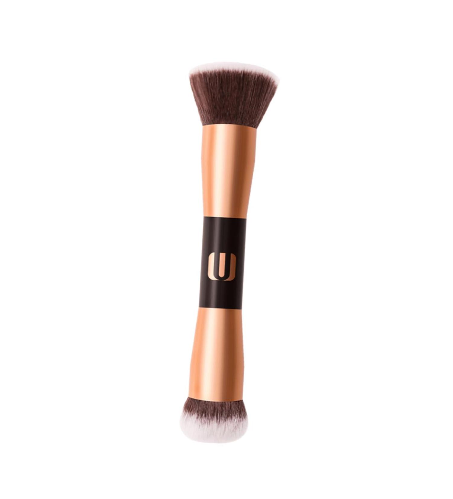 Shop Housoutil Double-Ended Makeup Brush - Flat Top Foundation & Contour Brush for Mineral Makeup | Premium Quality Cosmetics Tool - Buy Online on GoSupps.com