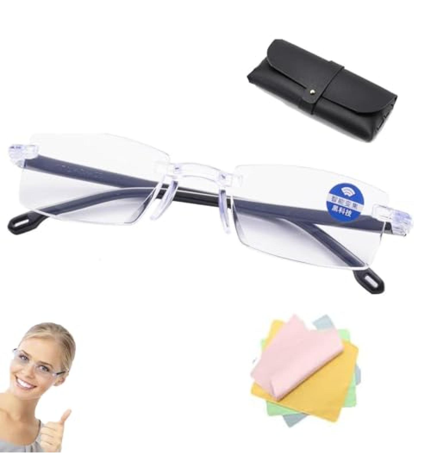 TOATLHEAL Autozoom Reading Glasses - Clear Focus Frameless Beam-Proof 1.0x-7.0x for Men & Women | International Shipping - Buy Online on GoSupps.com