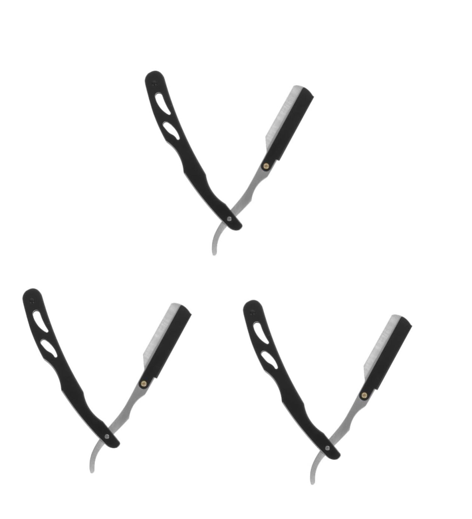 Minkissy 3-Pack Razor for Men | Sharp Stainless Steel Shaving Razors & Eyebrow Trimmer | Professional Hairdresser & Bartschneider Grooming Tools - Buy Online on GoSupps.com