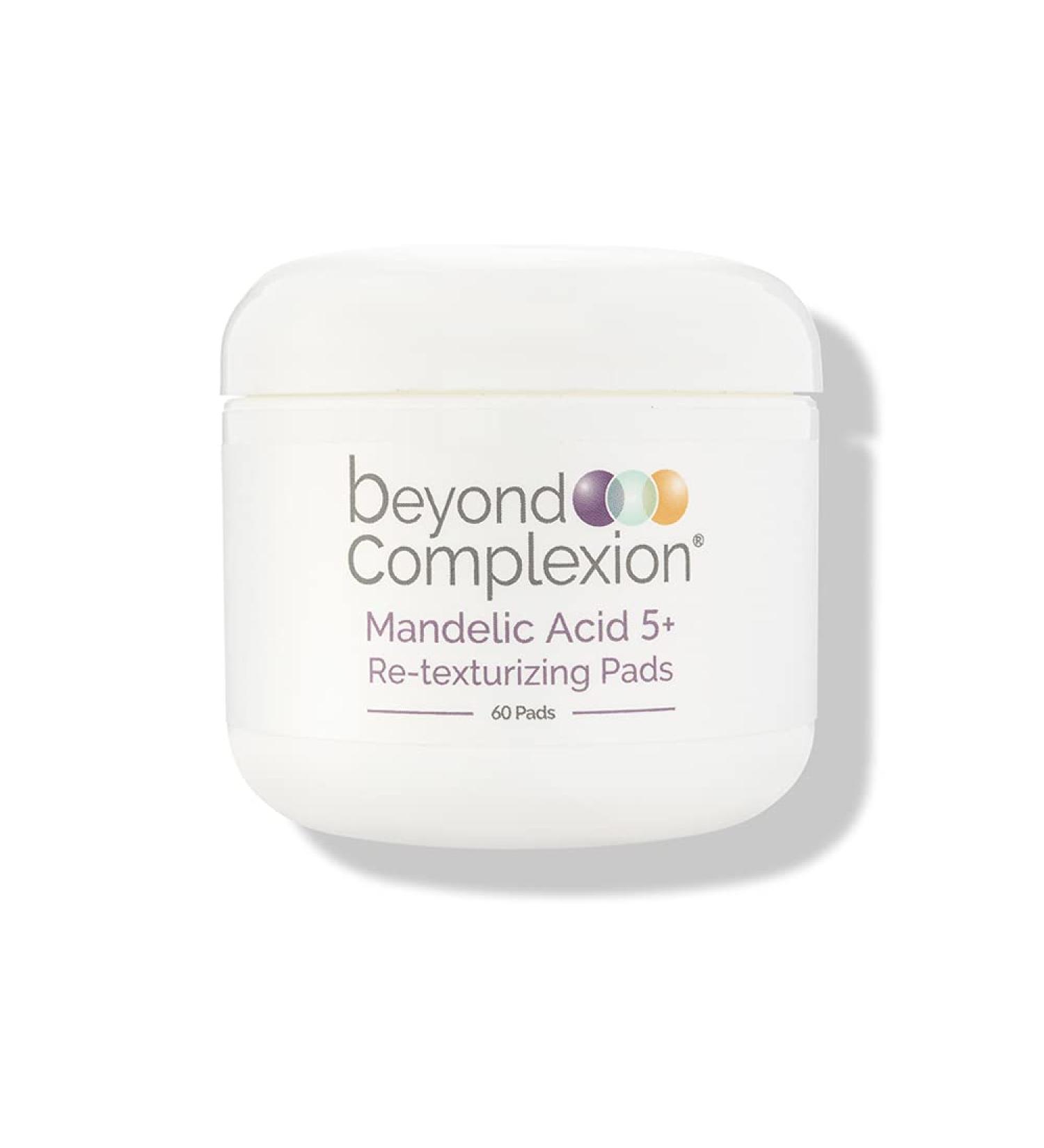 Beyond Complexion Mandelic Acid 5% Resurfacing Pads for Face with Green Tea Hops Aloe Extract and Phytic Acid - Exfoliating Facial Peel Pads for Minimizing the Appearance of Pores (60 PADS) - Buy Online on GoSupps.com