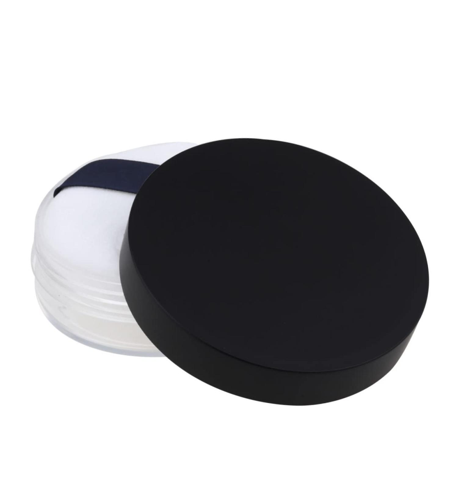 FOMIYES Powder Puff Case Cosmetic Powder Containers Black Cosmetic Containers Makeup Containers - Buy Online on GoSupps.com