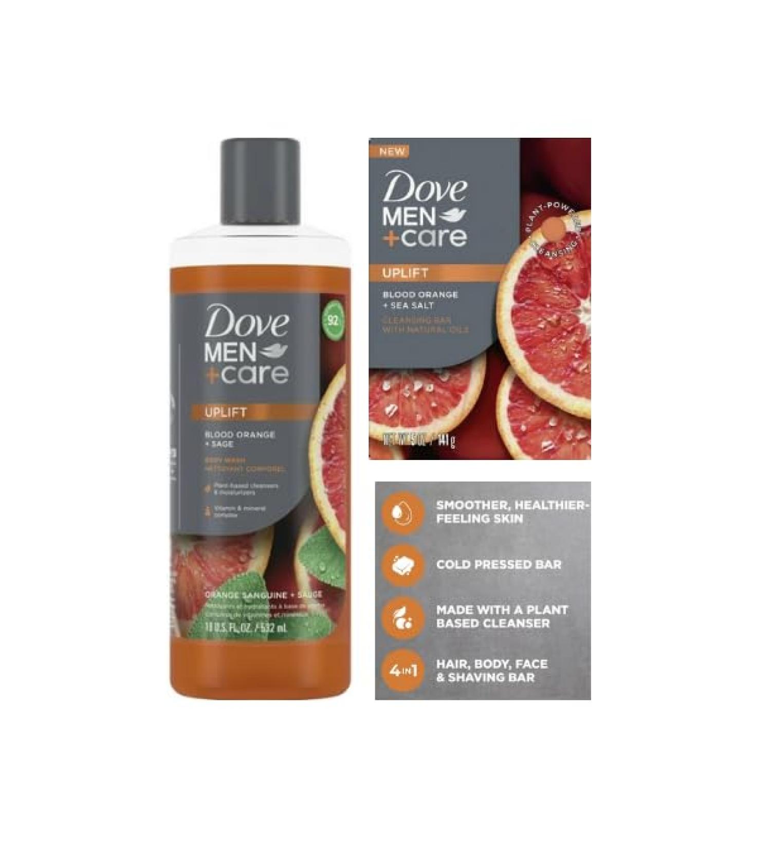 Perfect Men+Care Plant-Based Cleansing Set | All-in-One Shower Gel & Soap Combo for Hair Body Face & Shaving - International Shipping - Buy Online on GoSupps.com
