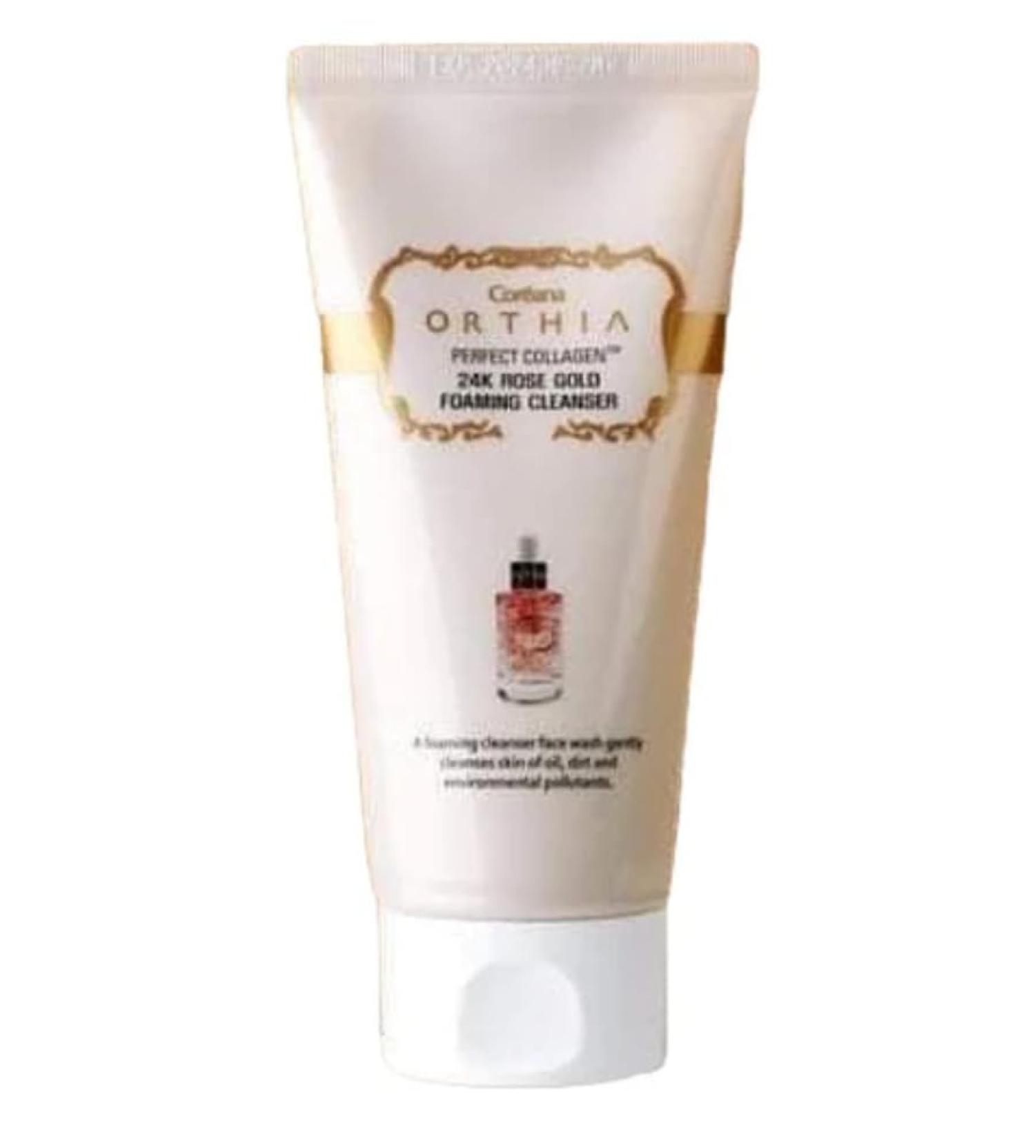 Coreana Orthia Perfect Collagen 24K Rose Gold Foaming Cleanser | Korean Cosmetic 120ml - Buy Online on GoSupps.com