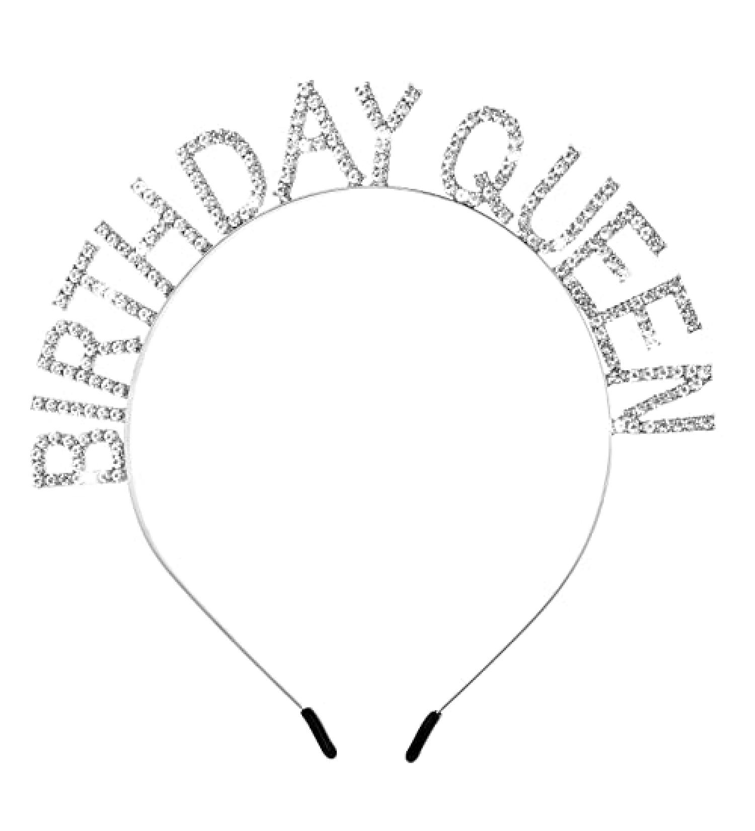 Birthday Queen Headband: Rose-Gold Rhinestone Princess Crown & Sash Set - Perfect Valentine's Day Gift & Party Decoration for Women & Girls - Buy Online on GoSupps.com