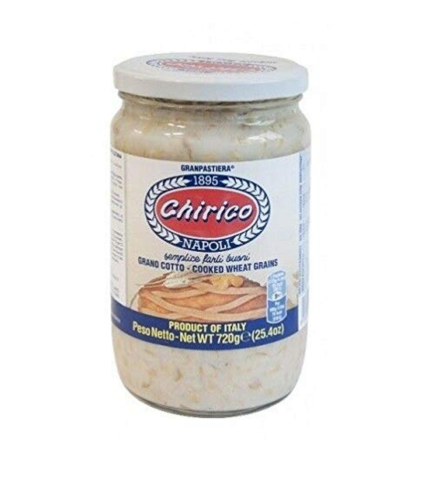 Chirico Cooked Wheat for Neapolitan Pastiera 720 g gekookte tarwekorrels