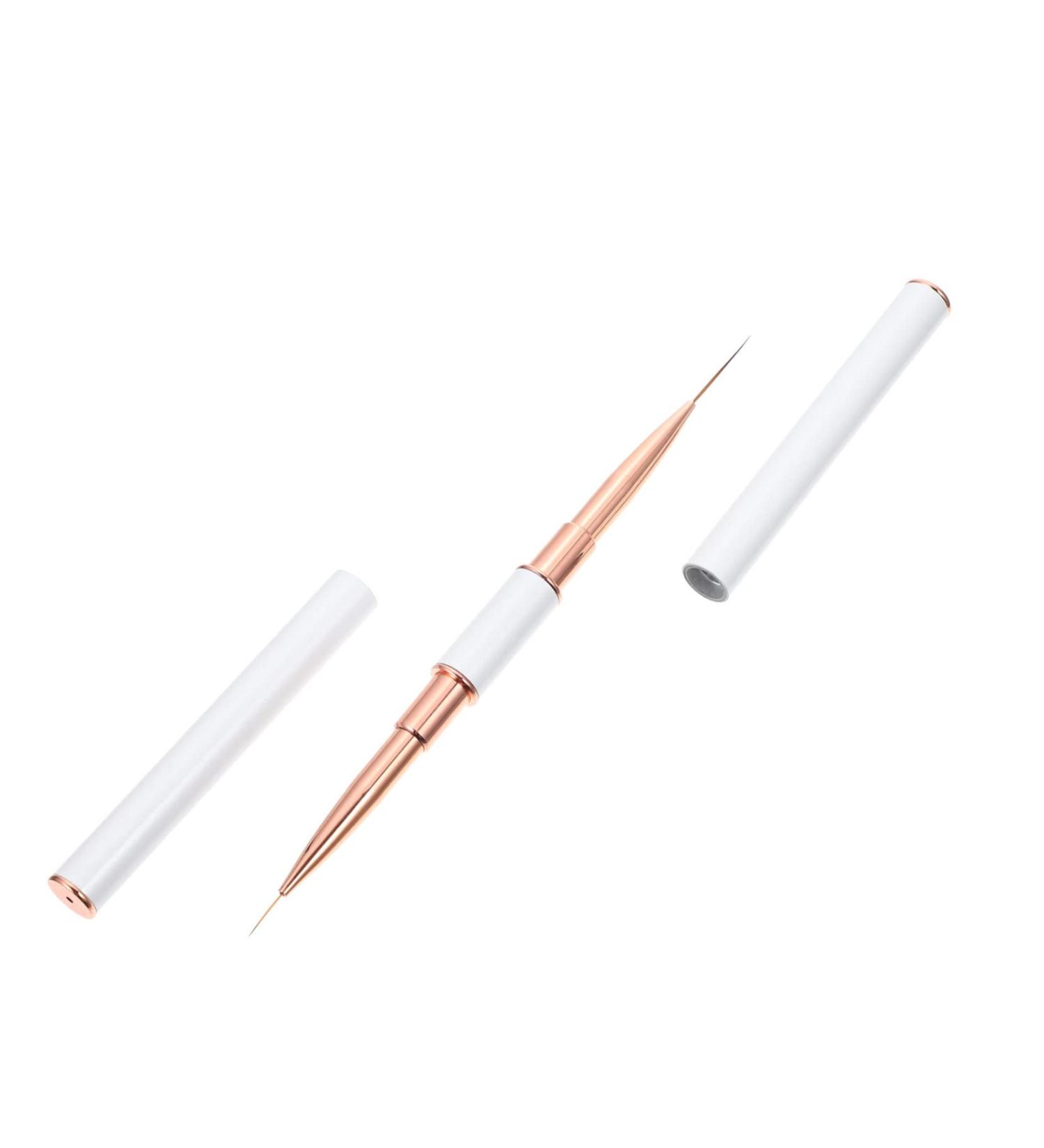 minkissy Pull Line Nail Art Pen Practical Marking Pen Nail Pen Eyebrow Mark Pens Nail Painting Drawing Pens Fine Tip Nail Art Nail Paint Brush Manicure Painted White Metal Brush Set - Buy Online on GoSupps.com