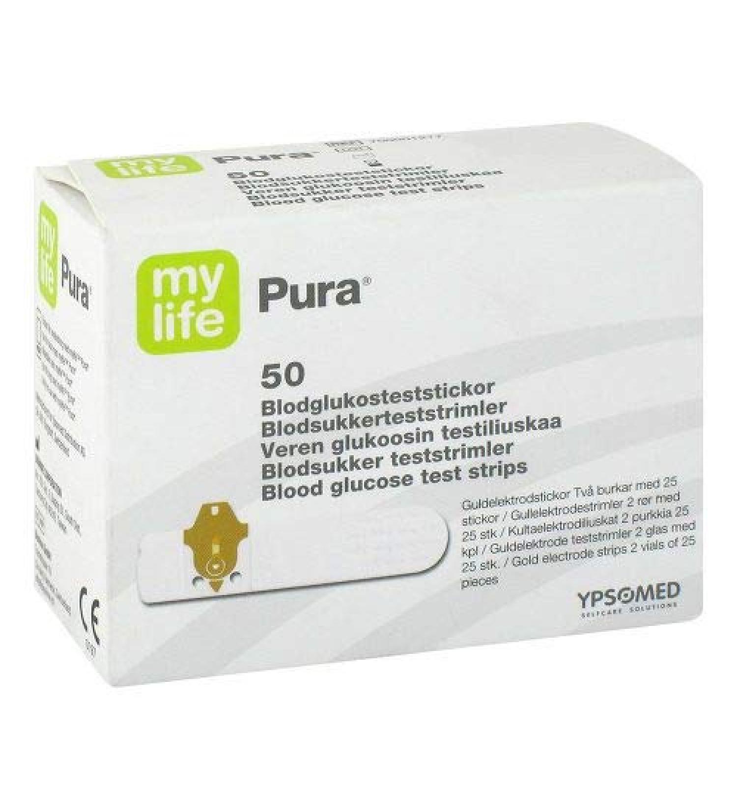 MYLIFE Pura blood sugar test strips 50 pcs