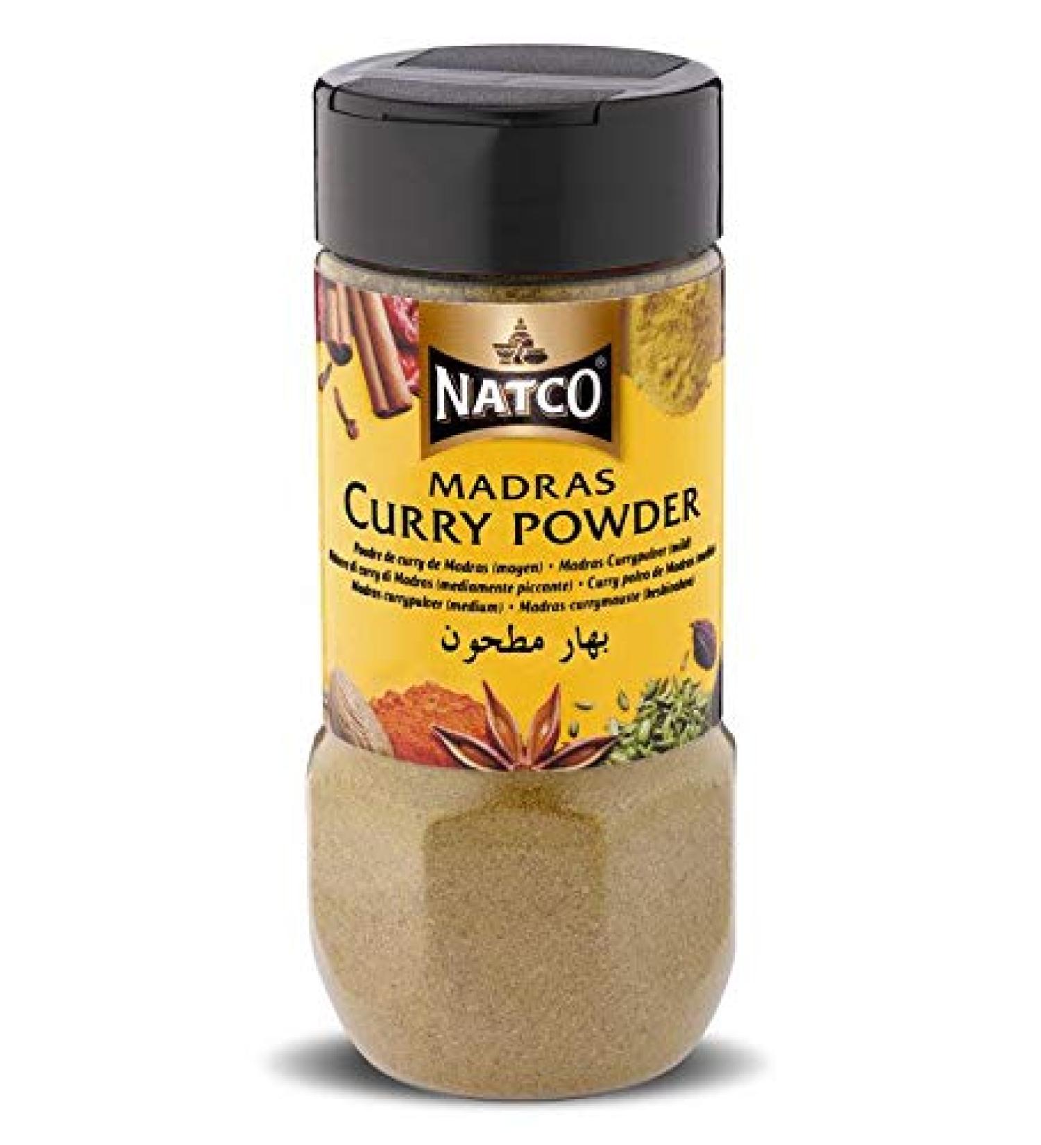 Natco - Poudre de curry de Madras - 100 g - Lot de 2