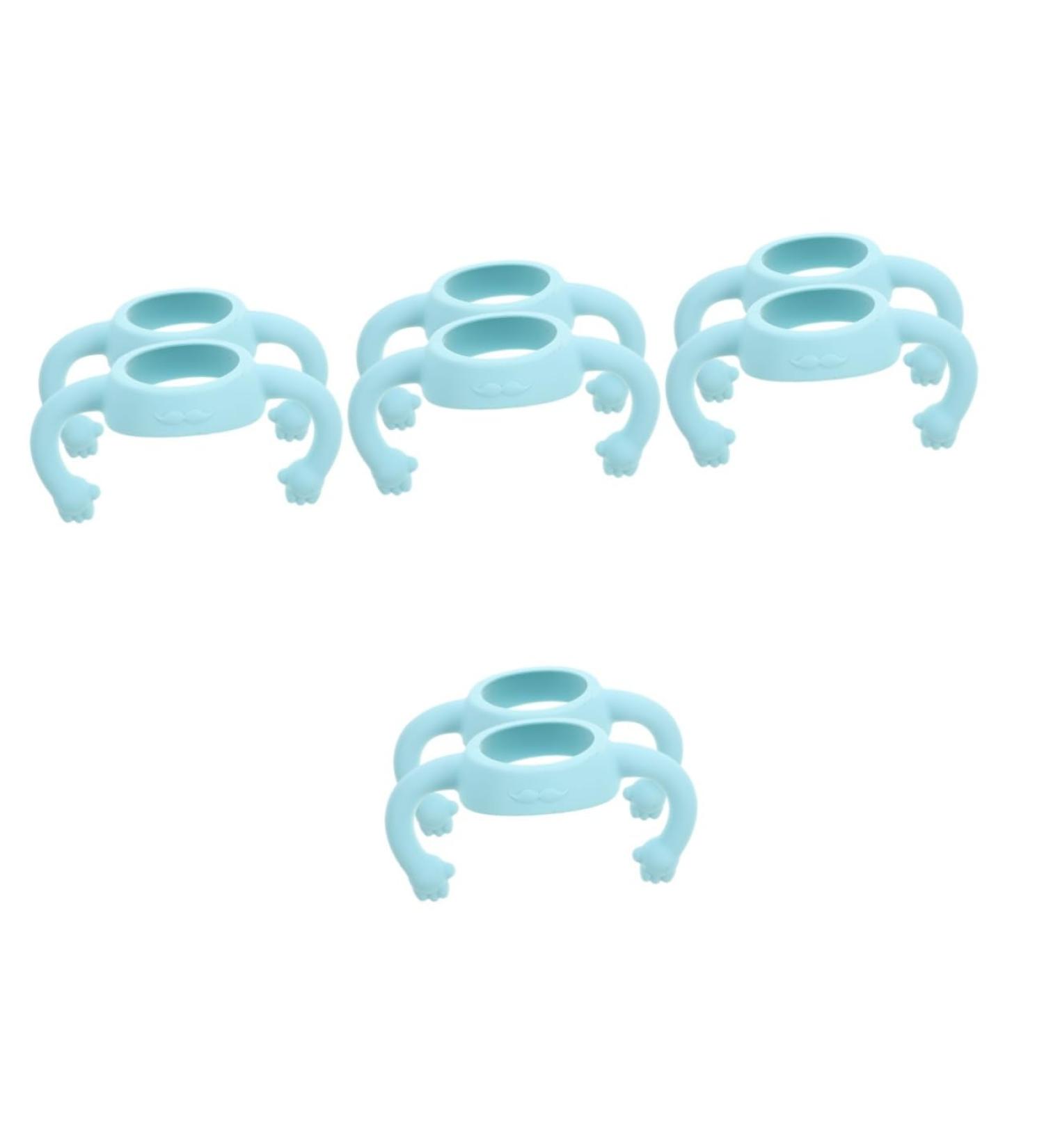 Abaodam 8 Pcs Bottle Handle Newborn Bottle Grip Bottle Grip Bottle Grip Silicone Bottle Grip Bottle Grip Handle Feeding Bottle Child Milk Bottle 14.00X5.00X5.00CMx4pcs Sky-bluex4pcs - Buy Online on GoSupps.com