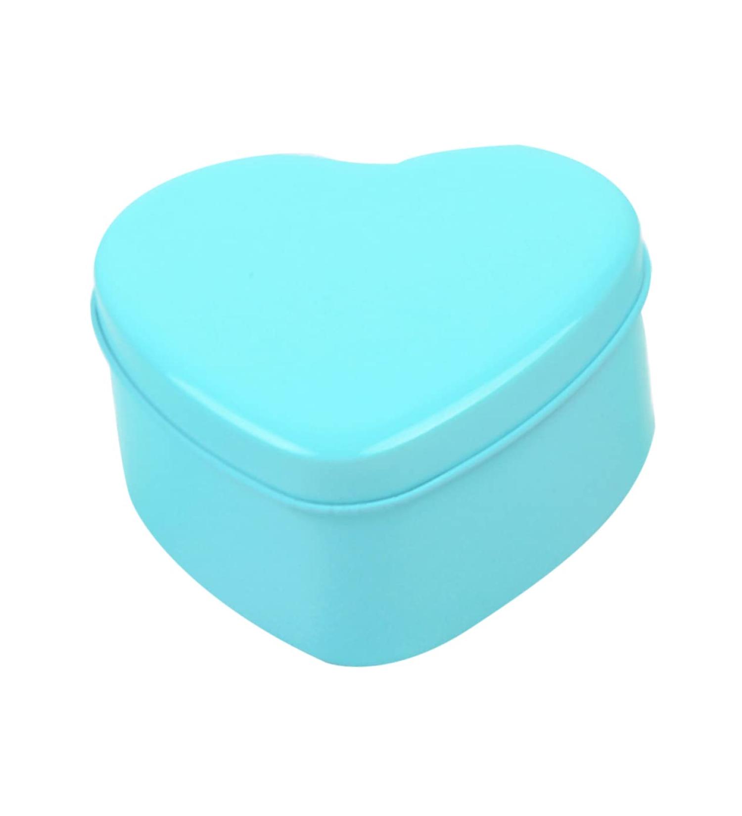 Anneome 15pcs Box Candy for Goodie Bags Candy Case Chocolate Tins Mint Chocolate Box Dry Food Bride Tin Can 9*9*4.5cm Blue - Buy Online on GoSupps.com
