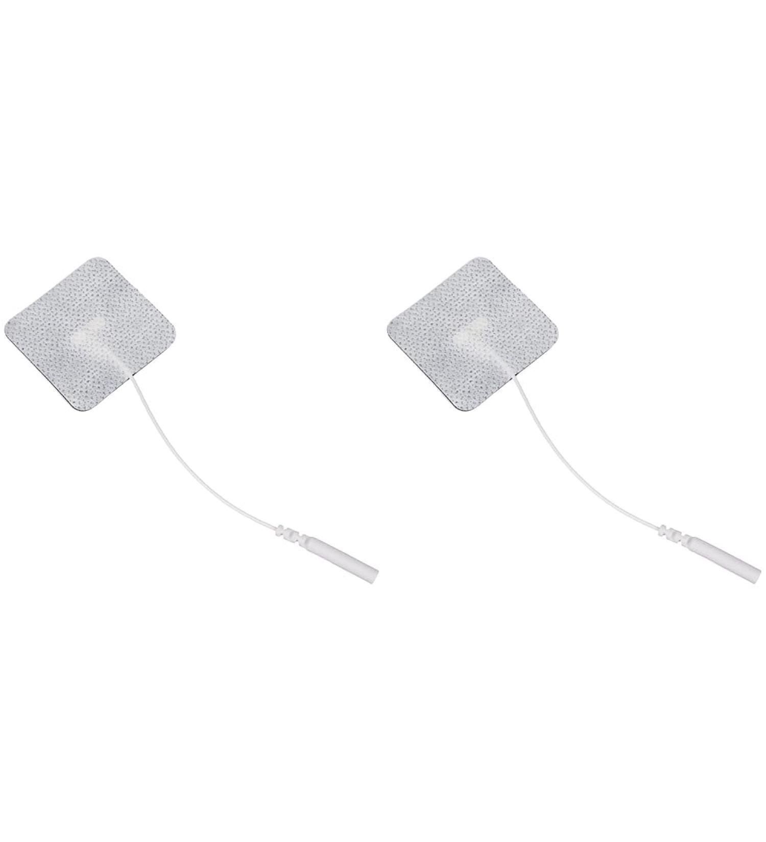 Promed Tissue Electrodes 40x40mm - Self-Adhesive TENS Electrodes (4 Pieces Reusable) for EMS Devices - 2mm Plug Connection - Buy Online on GoSupps.com