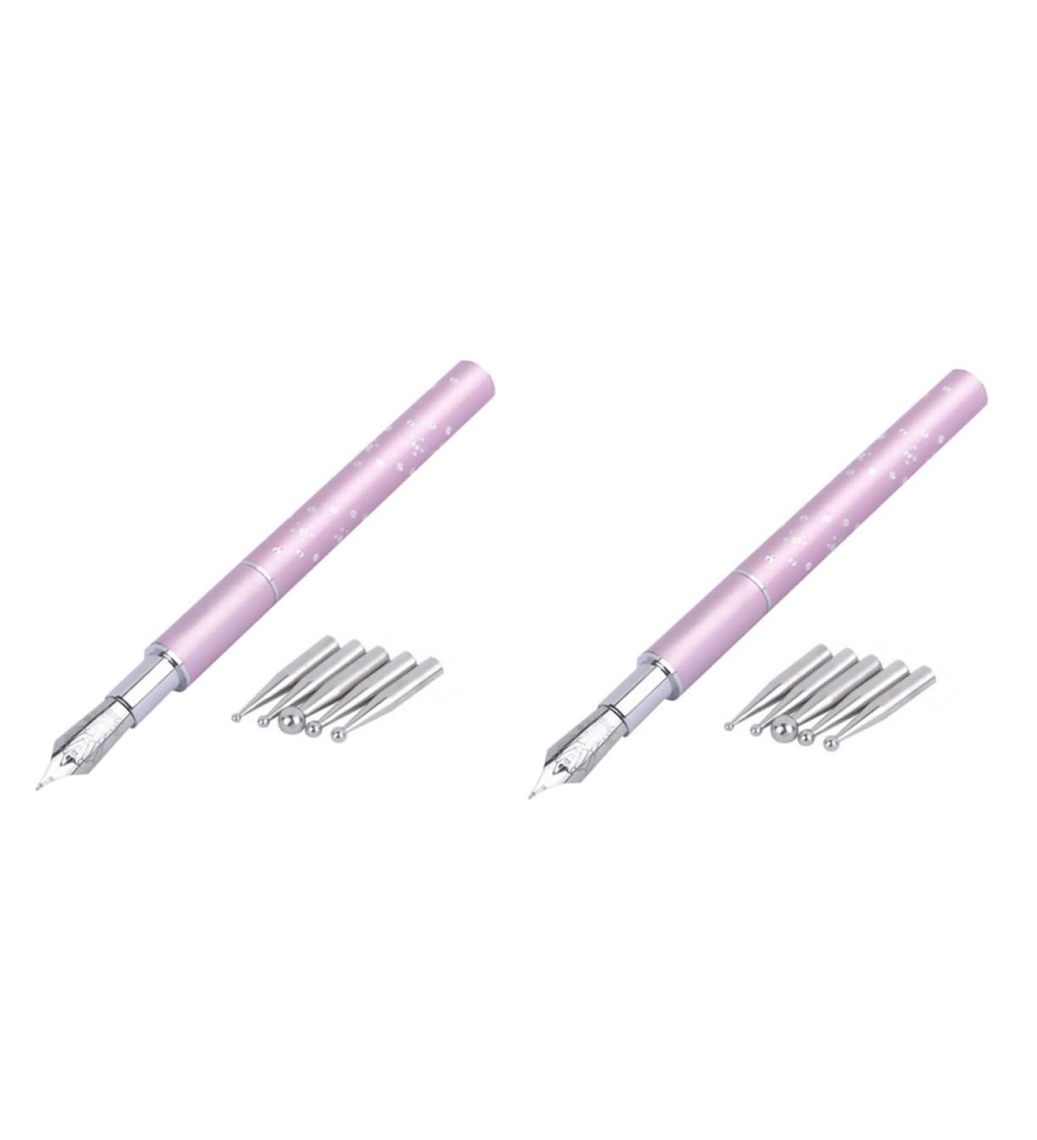 Beaupretty 2 Sets Colored Pen Gel Nail Kit Nail Art DIY Pen Girls Nail Kit Nail Dip Kits Flower Pressing Kit Girls Accessories Painting Tools Nail Kits Manicure Pink Nail Tool Metal - Buy Online on GoSupps.com