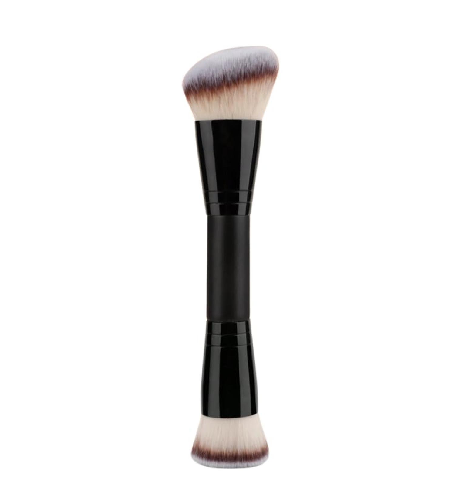 Dual Ended Makeup Brush Set - Versatile Brushes for Eyeshadow Lipstick Blush Highlighter & More - Ideal for Flawless Makeup Application (Black - Buy Online on GoSupps.com
