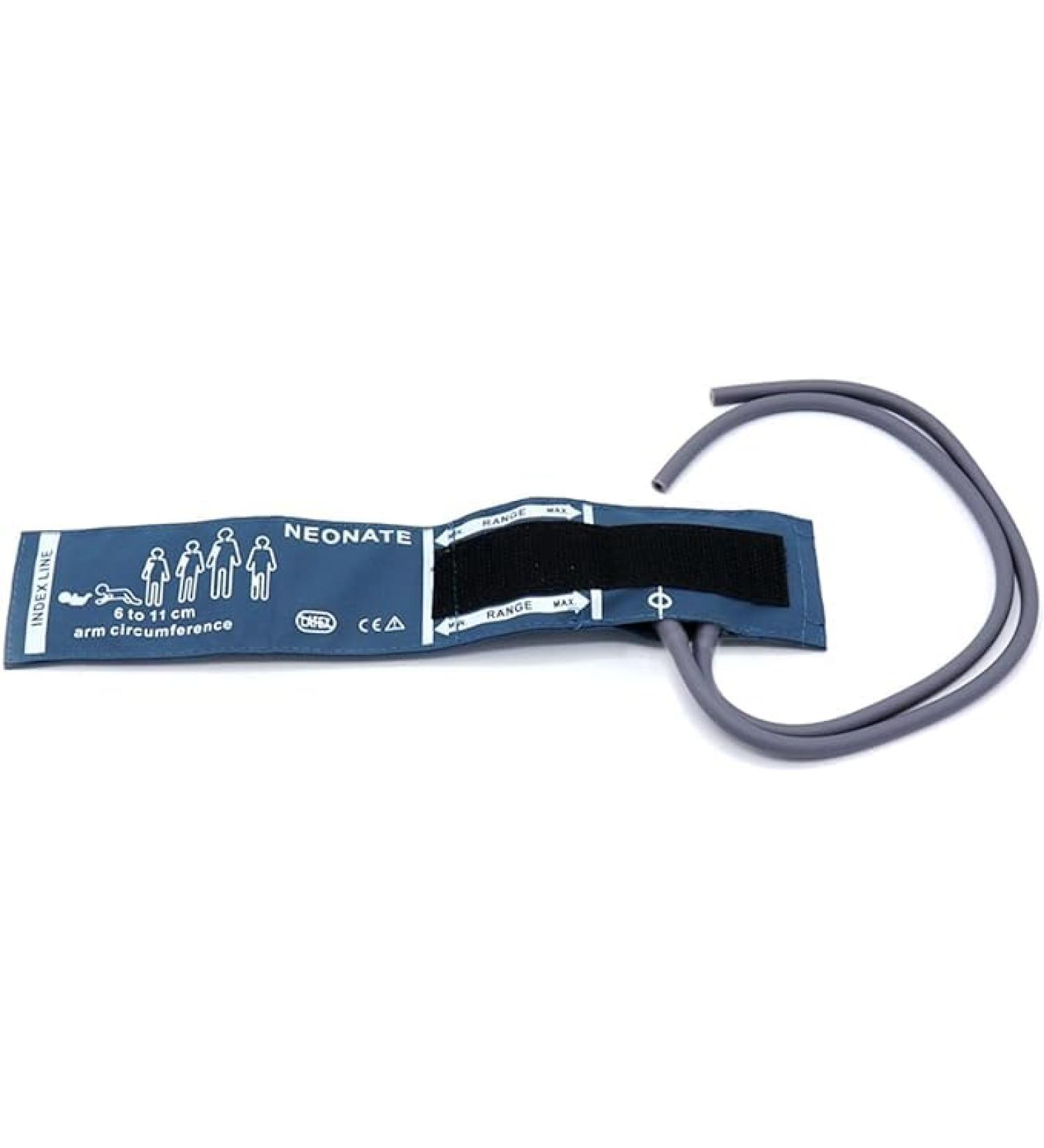 Universal NIBP Cuff for Neonate 6-11cm Double Tube Reusable PU Replacement Blood Pressure Cuff No Connector. Neonate Blue Pu+dual Tubes - Buy Online on GoSupps.com