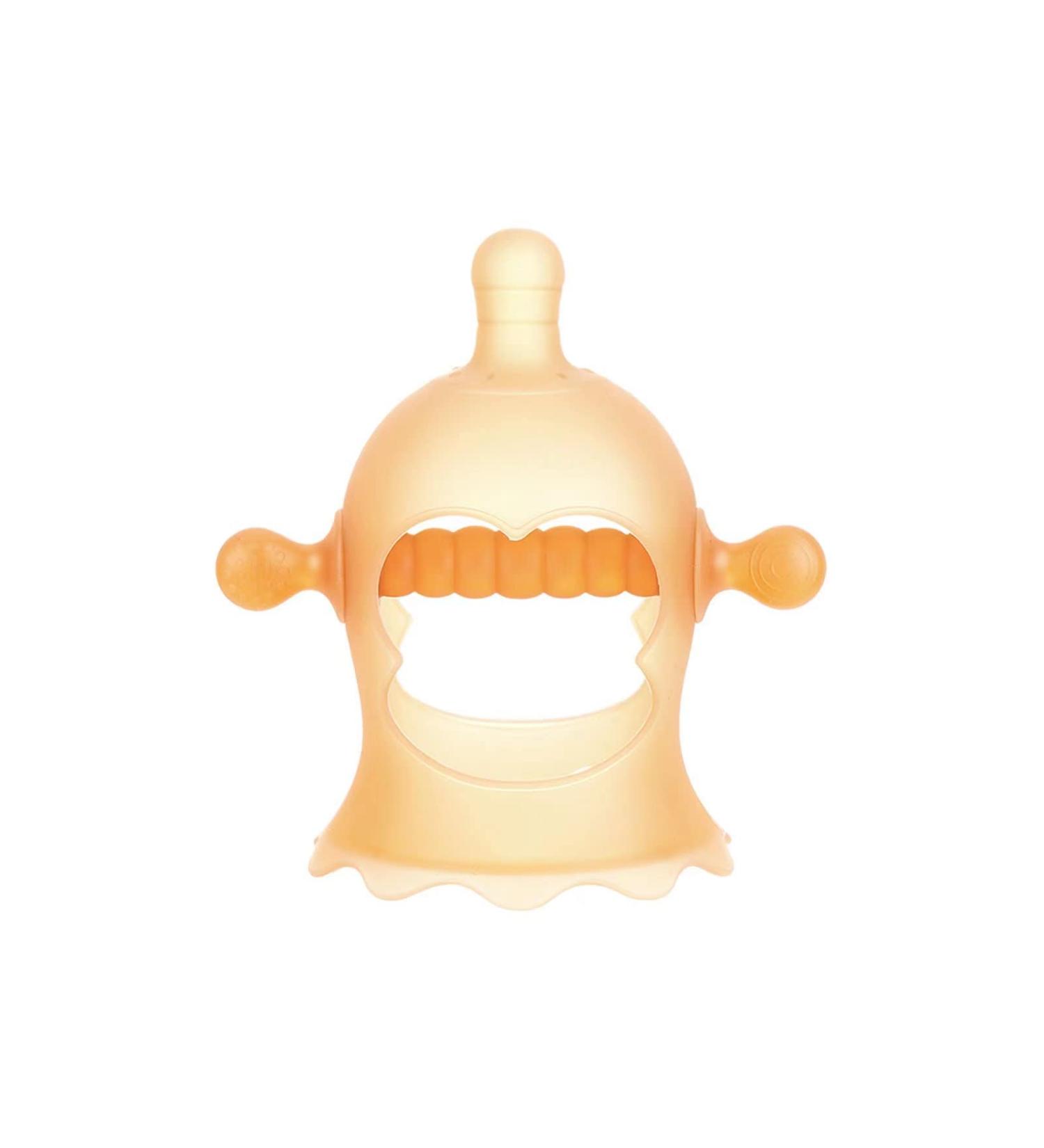 Never Drop Silicone Teething Toys for Babies Baby Teething Toys for Sucking Needs Teethers Toys for Babies (Teeher Glove-Nano Brown(1pack))