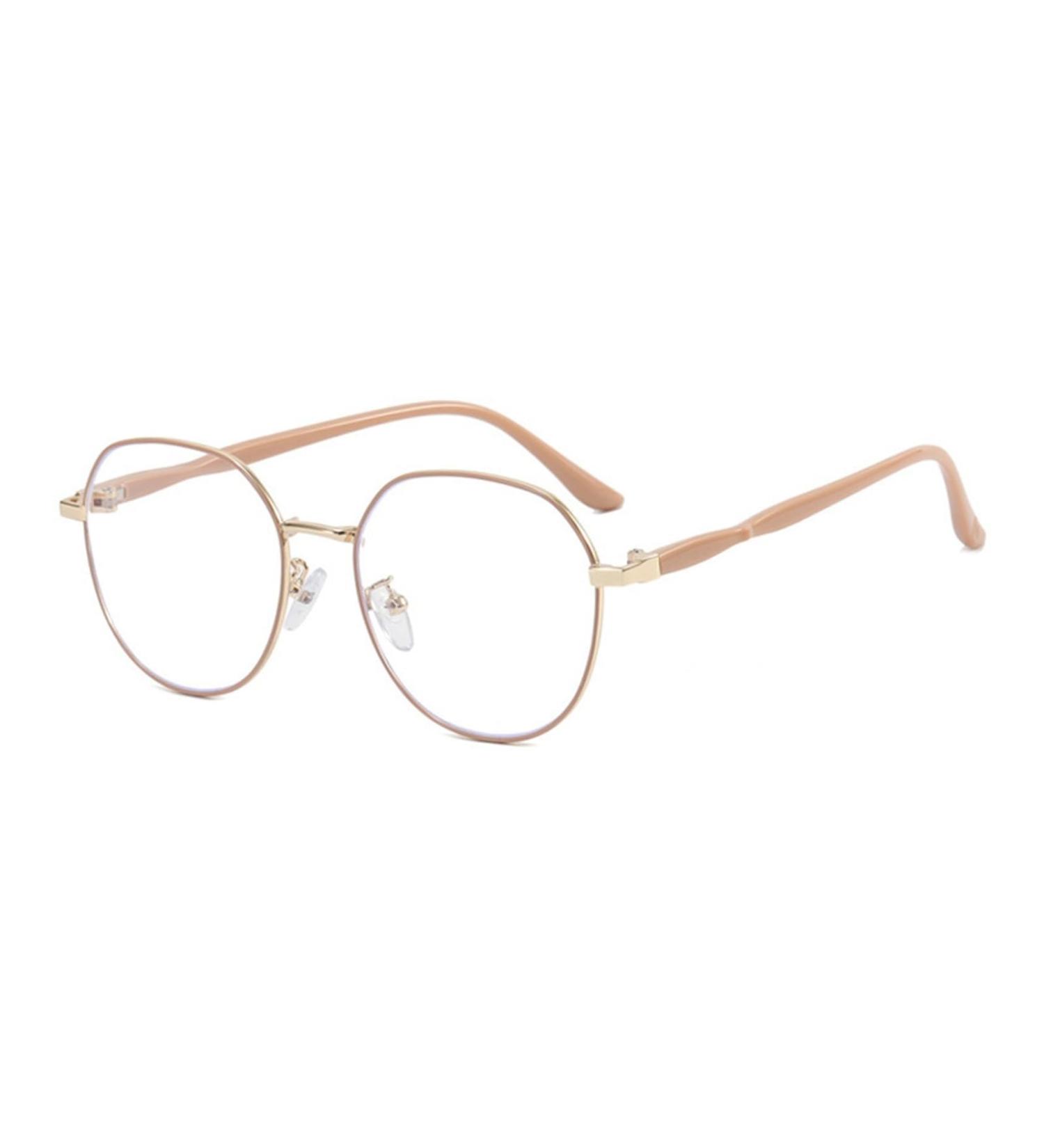 Stylish Iynwbjts Reading Glasses for Women - Personalized Metal Polygon Anti-Blue Light 1.50 MILK TEA COLOR - Buy Online on GoSupps.com