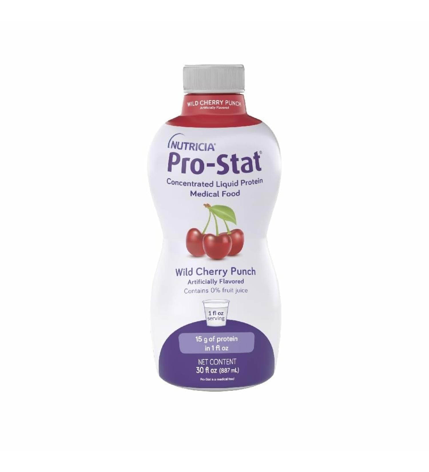 Pro-Stat Concentrated Liquid Protein Medical Food - Wild Cherry Punch 30 Fl Oz Bottle Wild Cherry Punch 30 Fl Oz (Pack of 1) - Buy Online on GoSupps.com