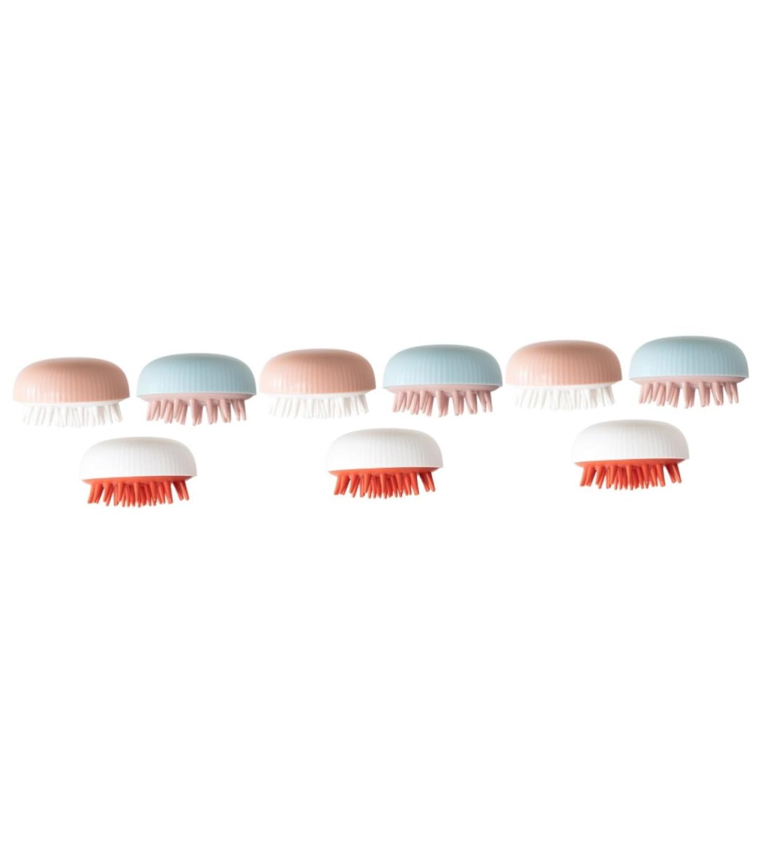 Tovinanna 9-Stk Shampoo Brush & Hair Accessories | Head Massage & Cleaning Brush for Shower | Dual-Use Hair Comb - Buy Online on GoSupps.com