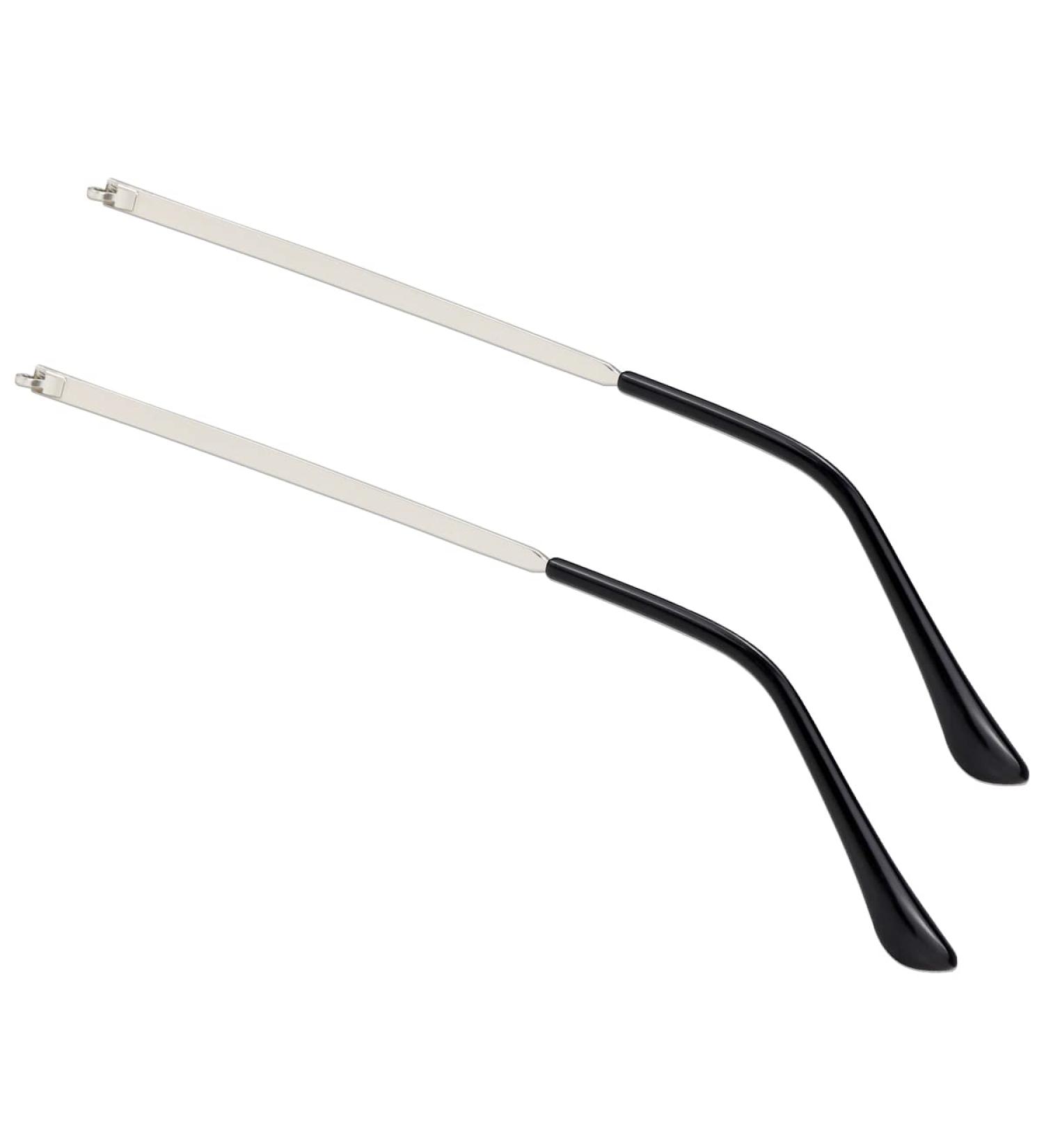 Shop LNQ LUNIQI Silver Metal Glasses Frame - Universal Replacement Brackets for Thin Sunglasses - International Shipping Available - Buy Online on GoSupps.com