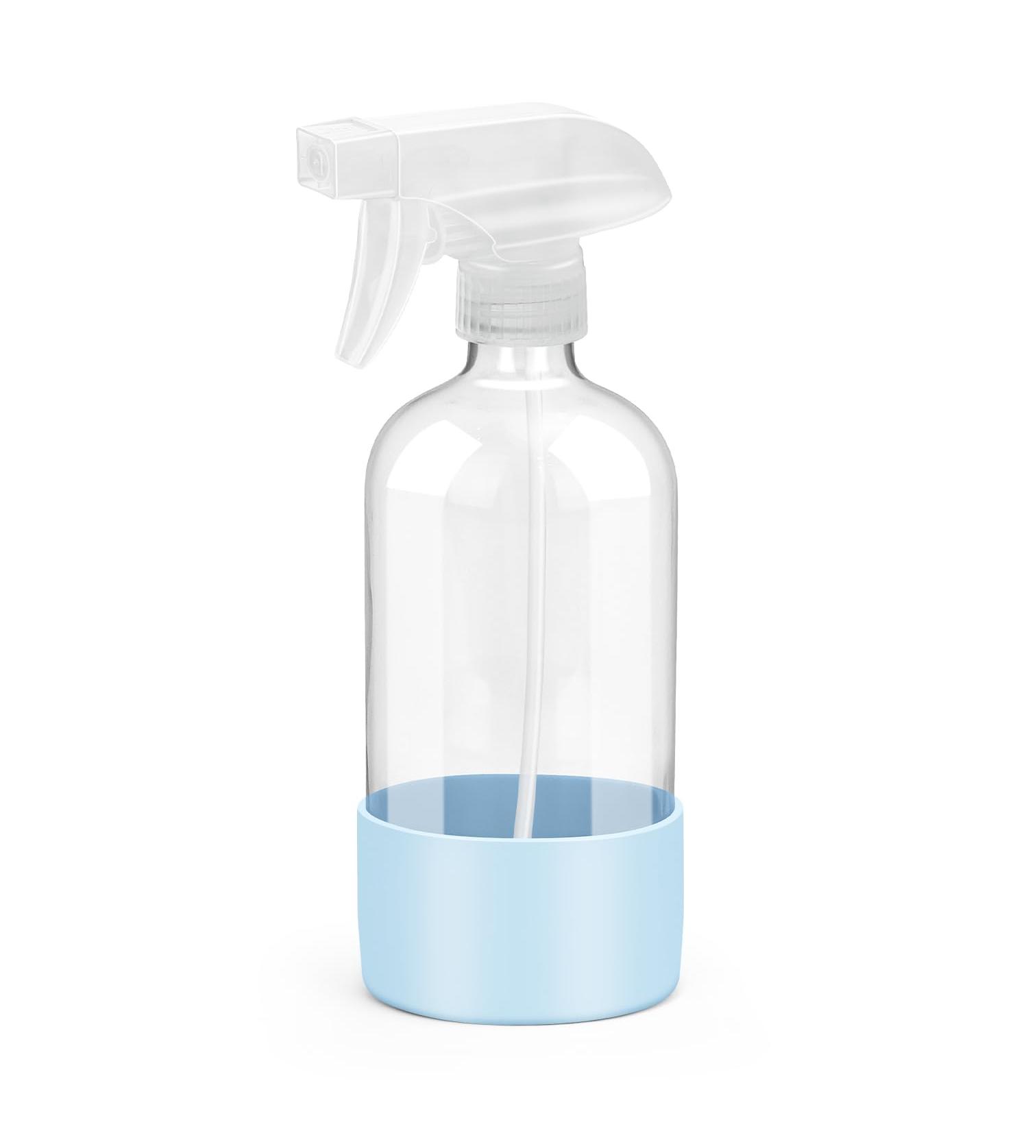 Rionisor Glass Spray Bottles with Silicone Sleeve Protection Empty 16 oz Refiilable Containers Reusable Spray Bottles with Adjustable Nozzle for Hair Cleaning Solutions Essential Oils 1 Pack Blue - Buy Online on GoSupps.com