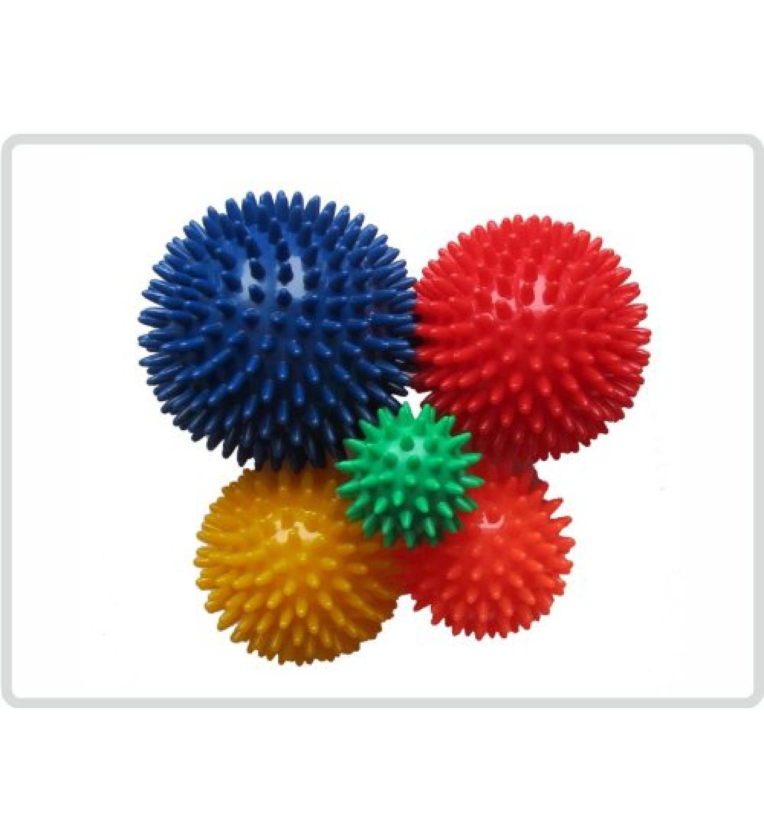 Hedgehog ball Hedgehog ball knobbly ball massage ball 10 cm Color: Blue