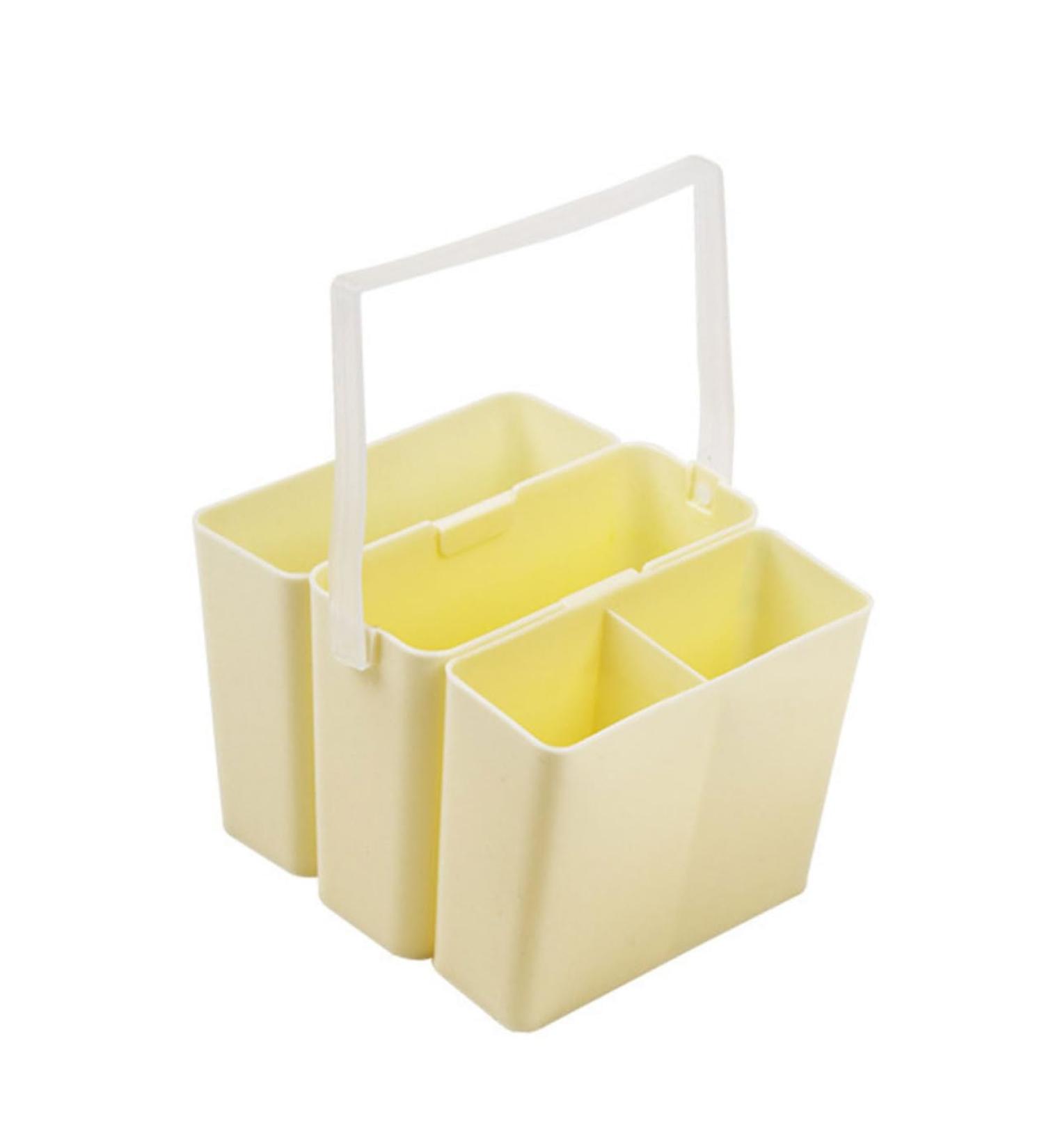 VILLCASE Art Brush Washer - Portable Foldable Paint Brush Tub & Water Basin for Artists | 12x11CM Beige - Buy Online on GoSupps.com