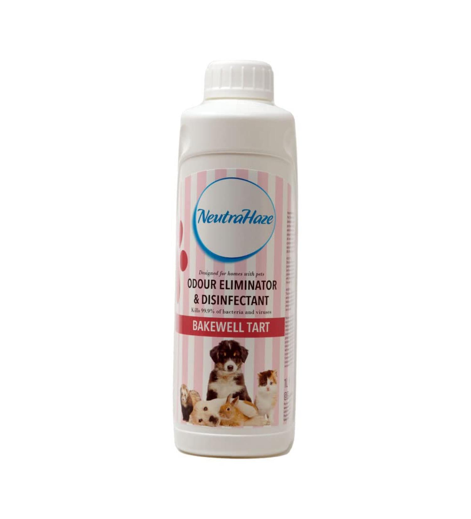 Bakewell Tart - NeutraHaze Odour Eliminator & Disinfectant - The Science Of Odour Control (1 Litre) 1.00 ml (Pack of 1)