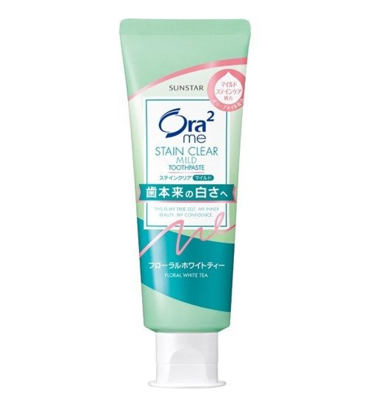 Ora2 Me Toothpaste Sunstar Stain Clear 130g - Floral White Tea | International Shipping Available - Buy Online on GoSupps.com