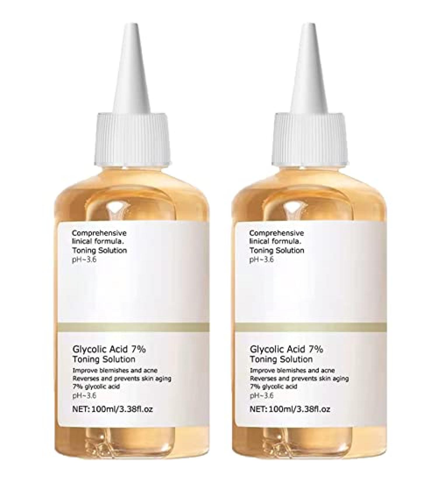 Glycolic Acid 7% Toning Resurfacing Solution 100ml - Set of 2 - Buy Online on GoSupps.com