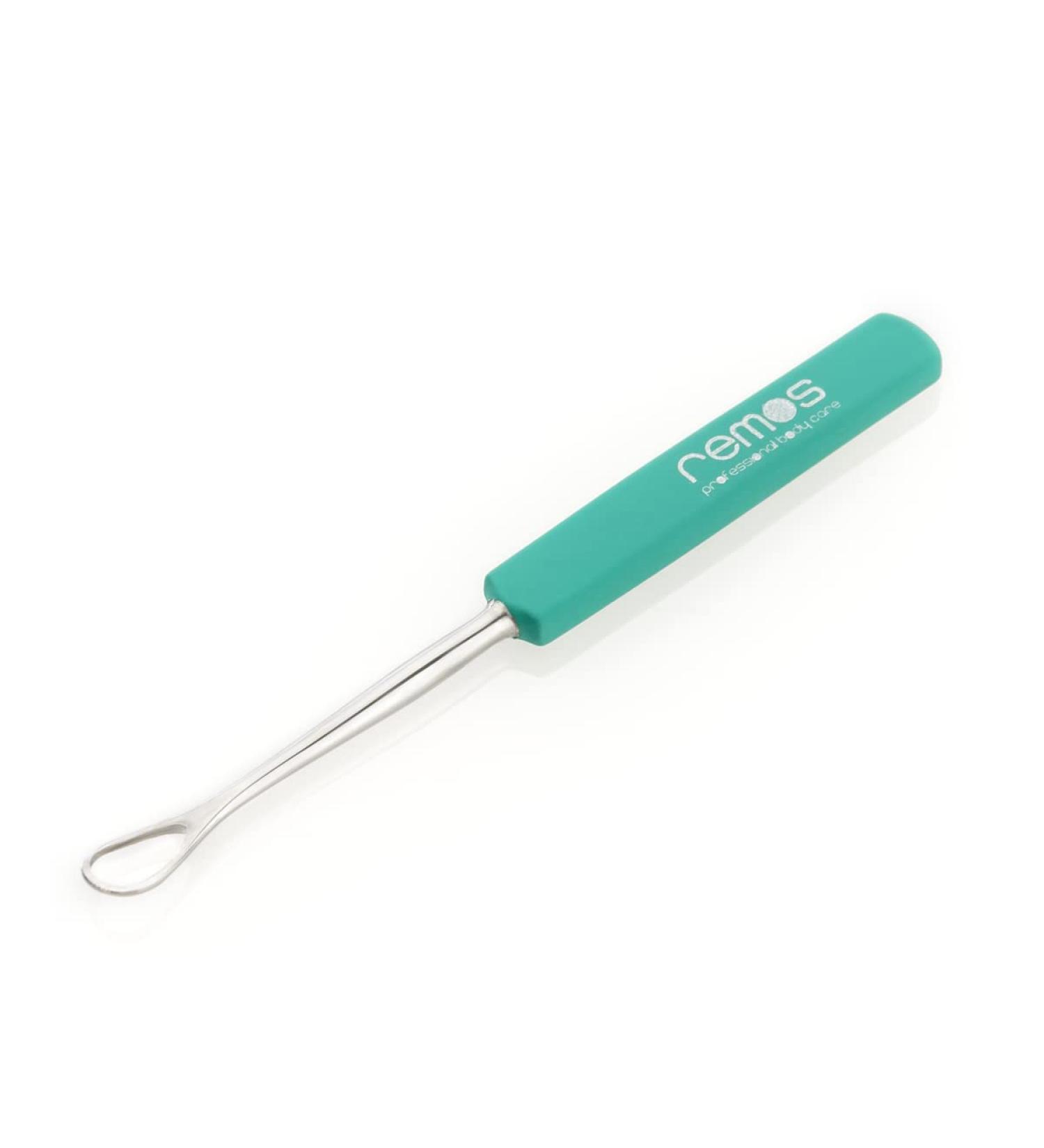 REMOS Stainless Steel Ear Loop & Spoon - Effective Ear Wax Removal Tool (Green) | International Shipping Available - Buy Online on GoSupps.com