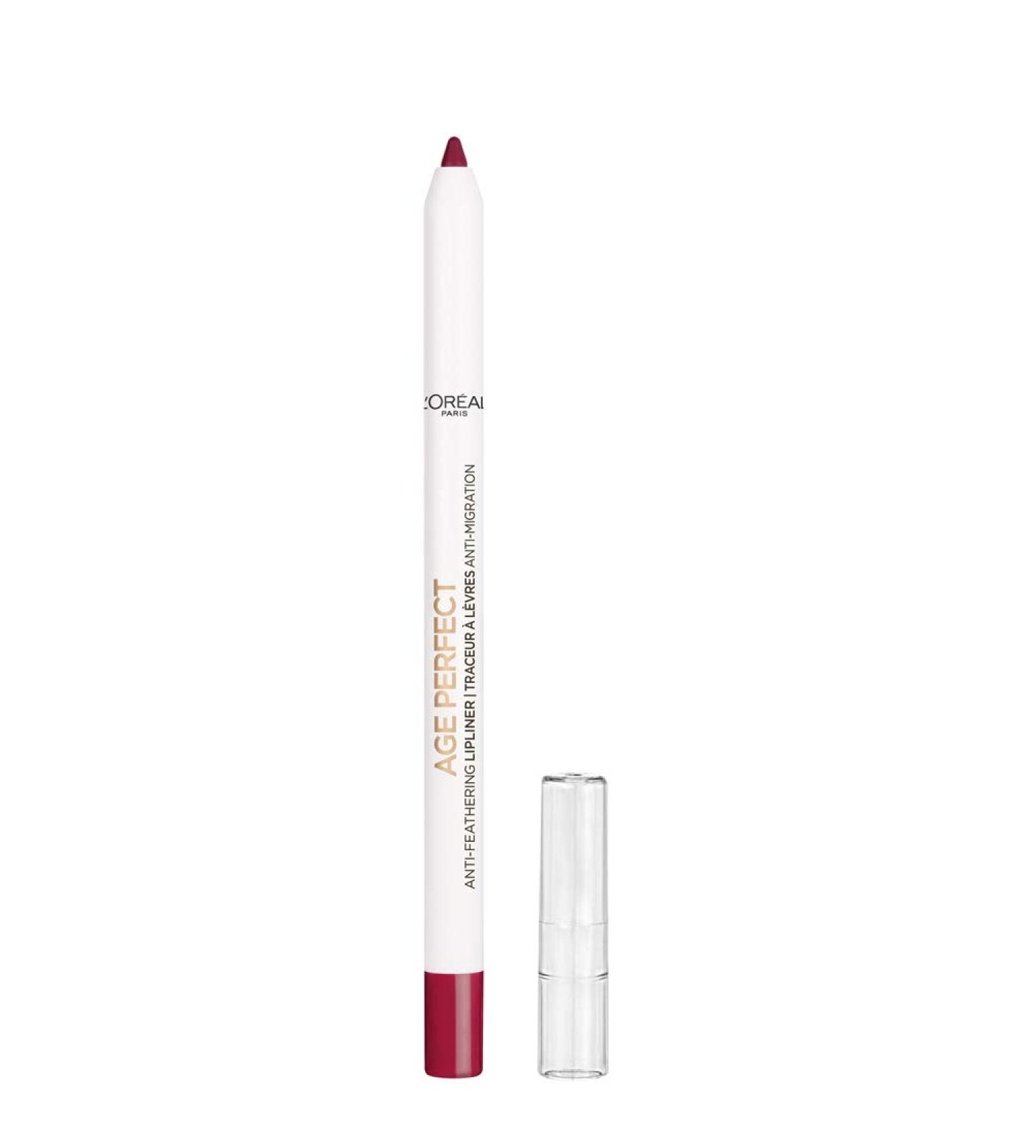L'Oreal Paris Age Perfect Anti-Feathering Lip Liner - Burgundy | Long-Lasting Lipstick Base - Buy Online on GoSupps.com