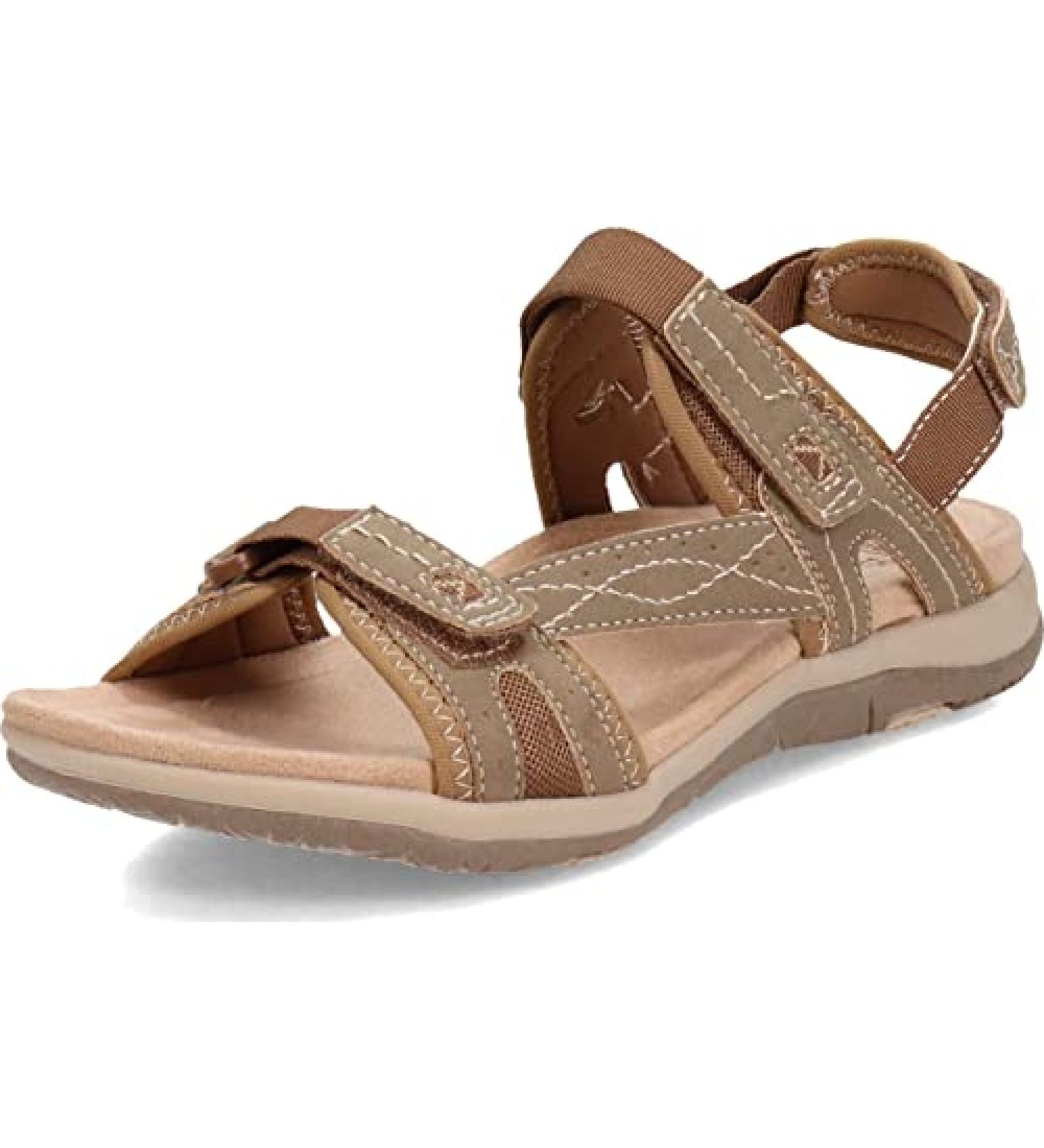 Earth Origins Women's Shayla Sandal 7.5 Brown - Comfortable and Stylish Footwear - Buy Online on GoSupps.com