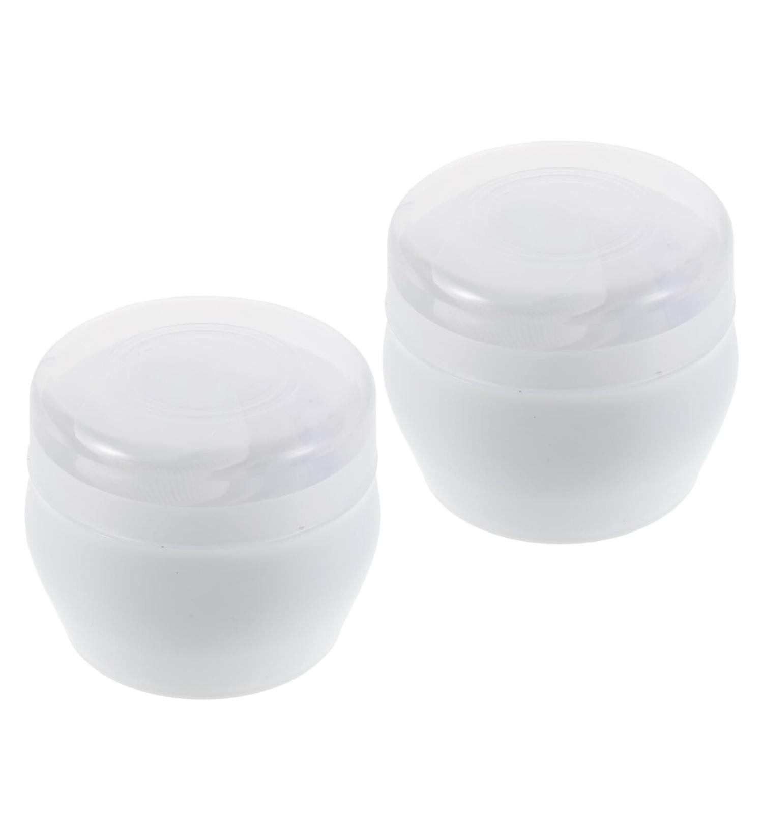 Lot de 2 Bo te Poudre de Voyage Blanche avec Houppette Douce pour B b Distributeur Compact et Portable Dosage Pr cis pour Soins Peau Sensibles Sortie et Maison - Buy Online on GoSupps.com