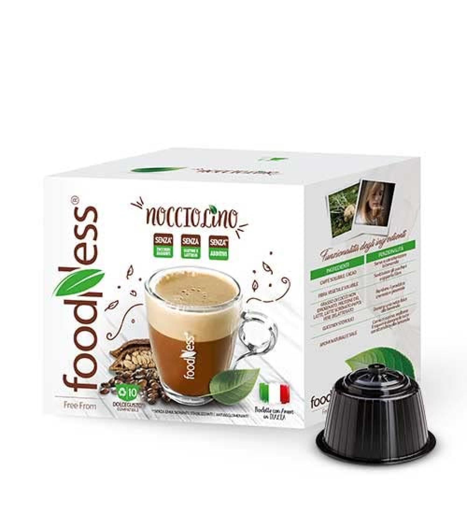 FoodNess Nocciolino Capsule Compatible with Dolce Gusto Boda 6 Boxes 60 Capsules