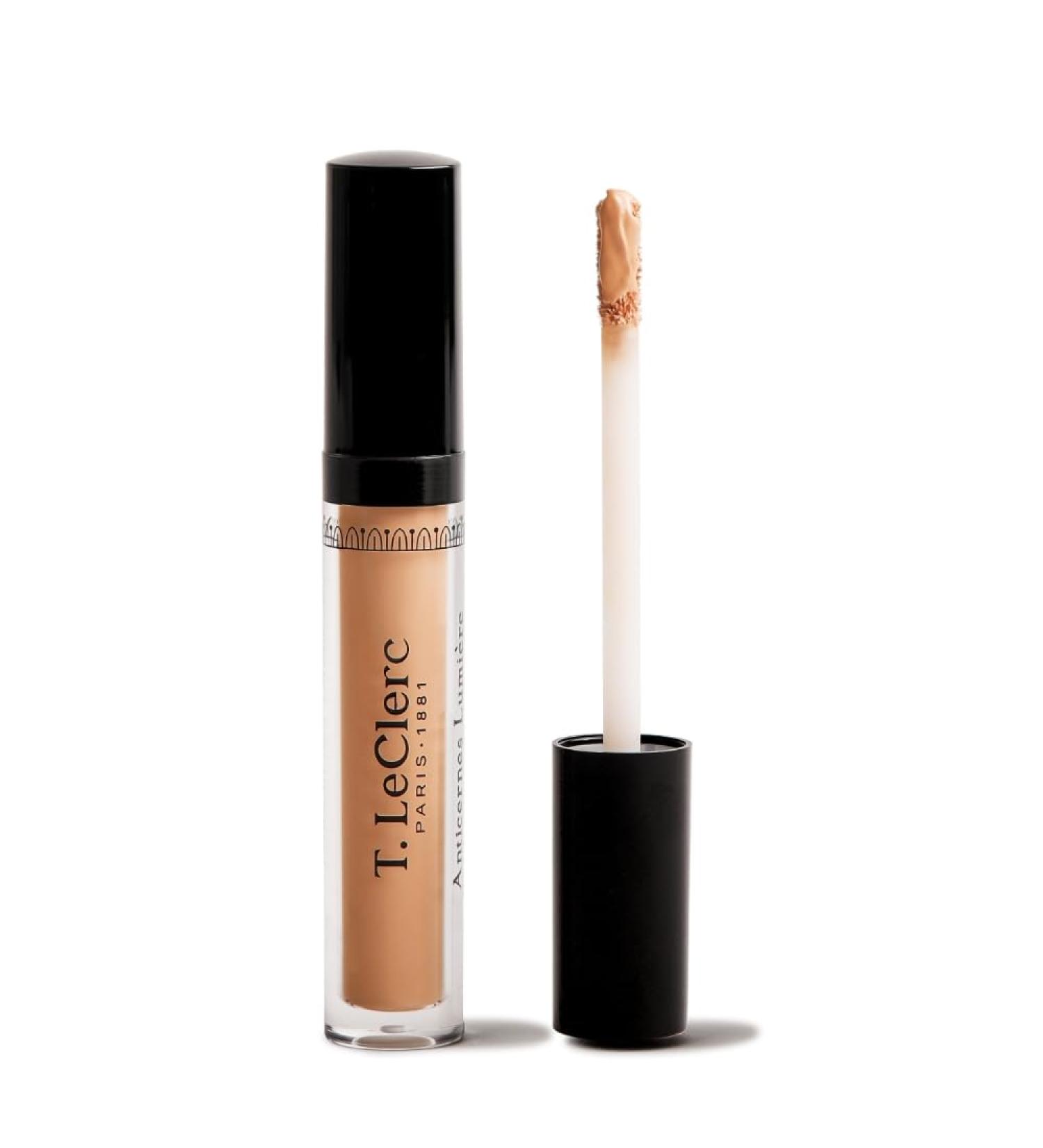 T. LeClerc Light-Reflecting Concealer - 2-in-1 Active Skincare - Corrects Dark Circles & Hydrates for 8 Hours - Bright Fresh Refreshed Look and Even Complexion - Vegan & Made in France (06 Amber 3.7 ml) - Buy Online on GoSupps.com