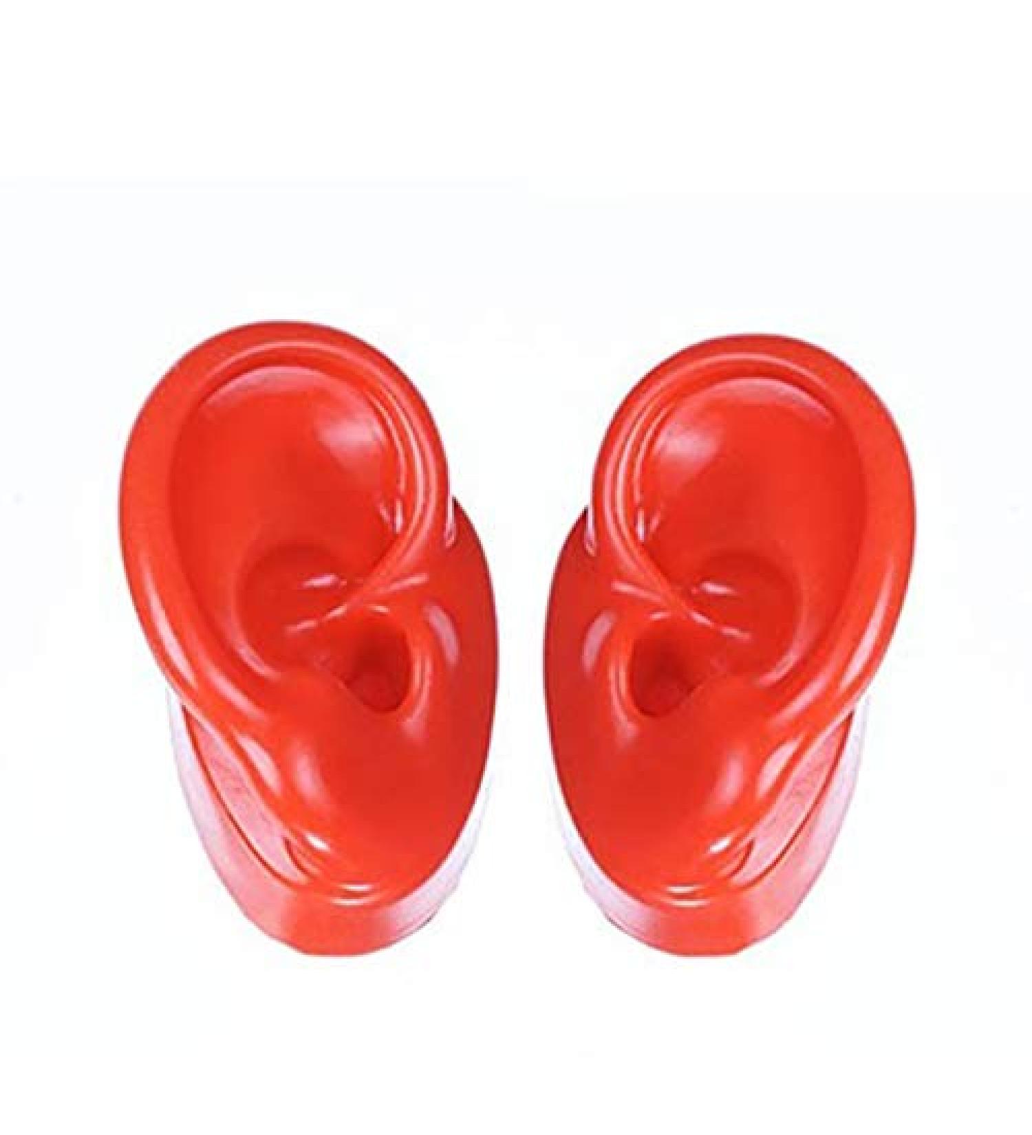 Simulation Silicone Ear Model - Soft Silicone Ear Model for Teaching - Artificial Ear Model for Ear Practice Studs Earring Display Props