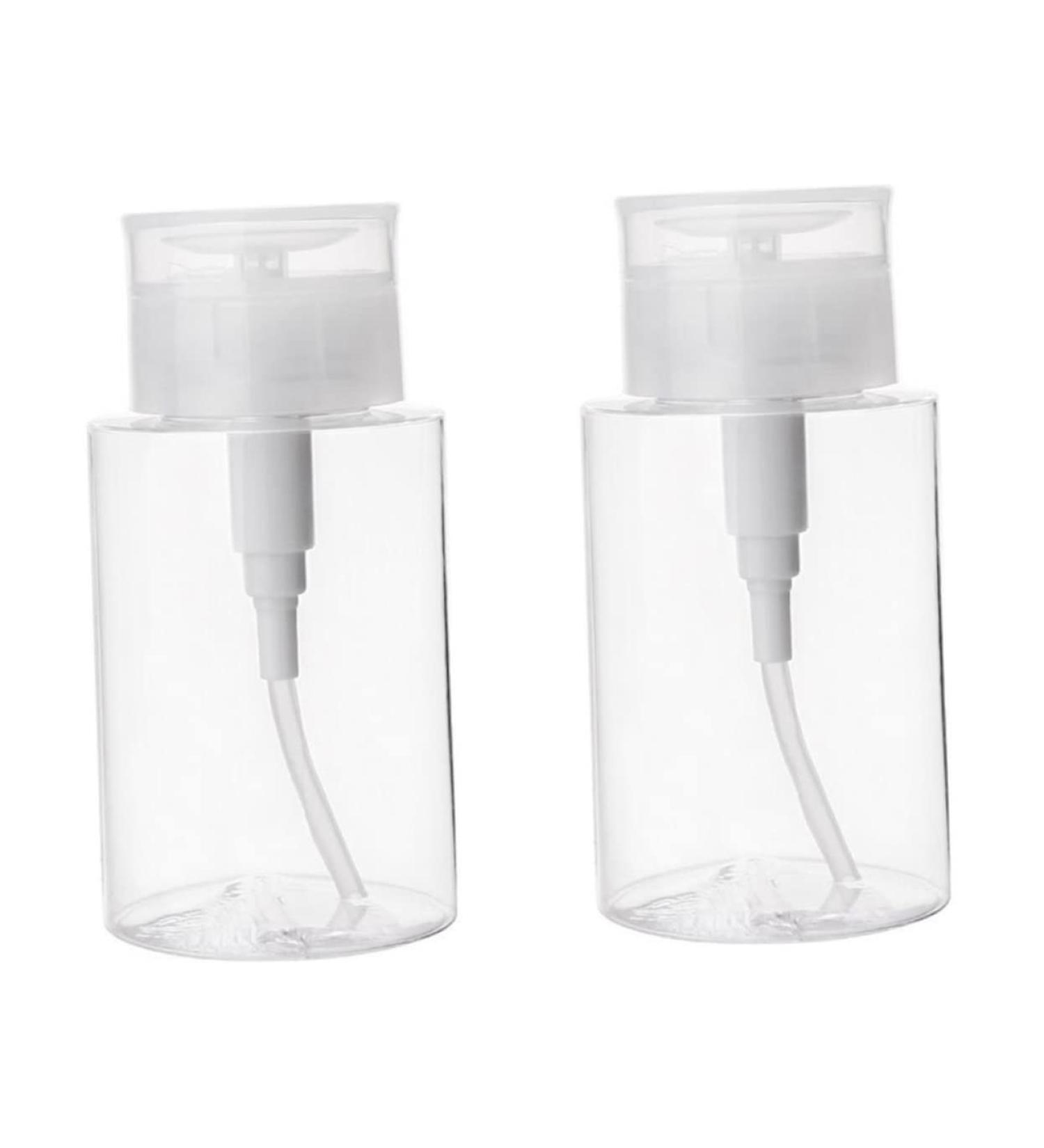  SOESFOUFU Set of 2 Refillable 300ml PETG Travel Bottles Leak-Proof Airtight Toiletry Containers with Pump - Buy Online on GoSupps.com