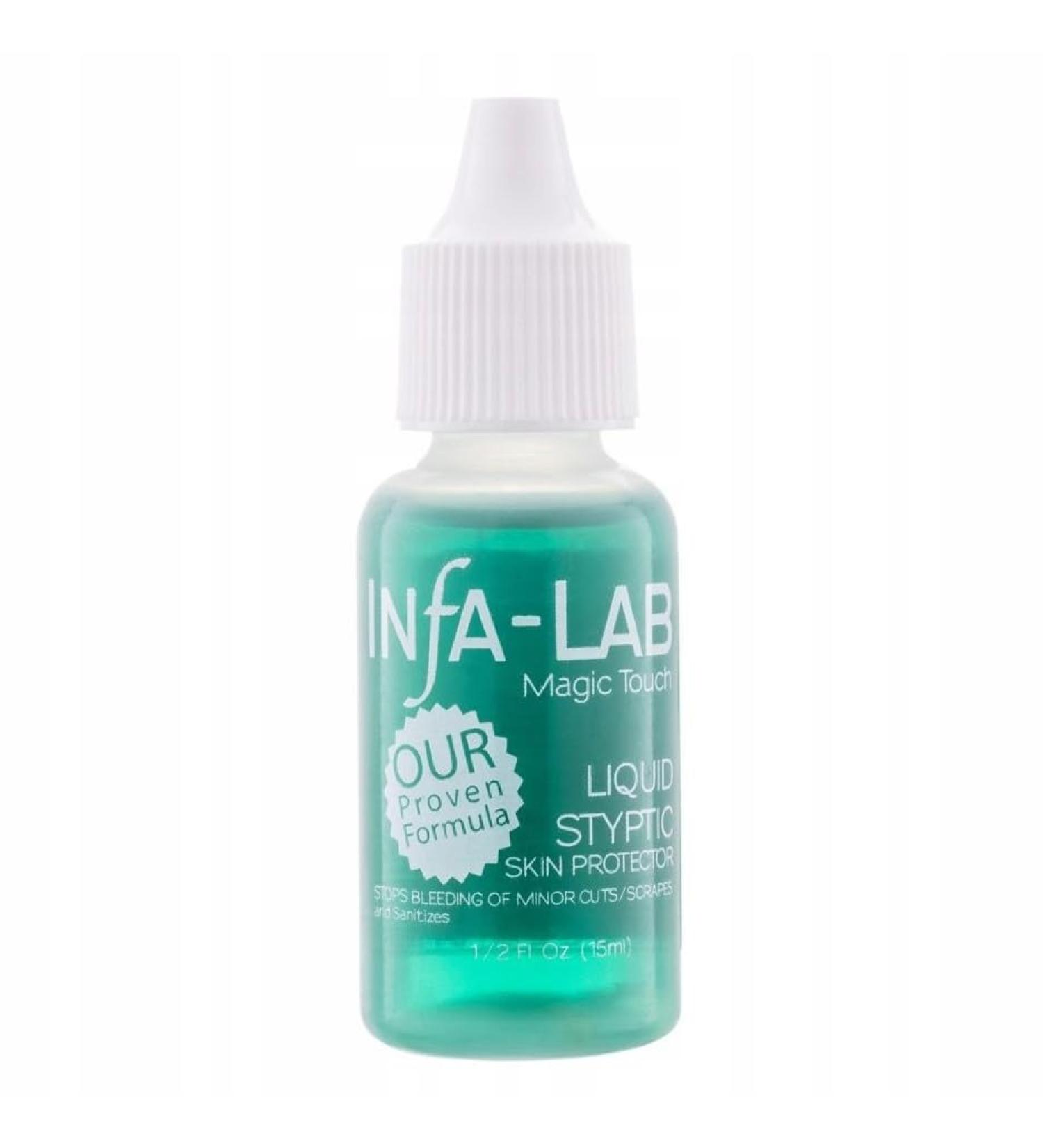 Liquid to stop cuticle bleeding - Hemostatic treatment for cuticles - Aloe vera care - Manicure - Infa-Lab - 15 ml - Buy Online on GoSupps.com