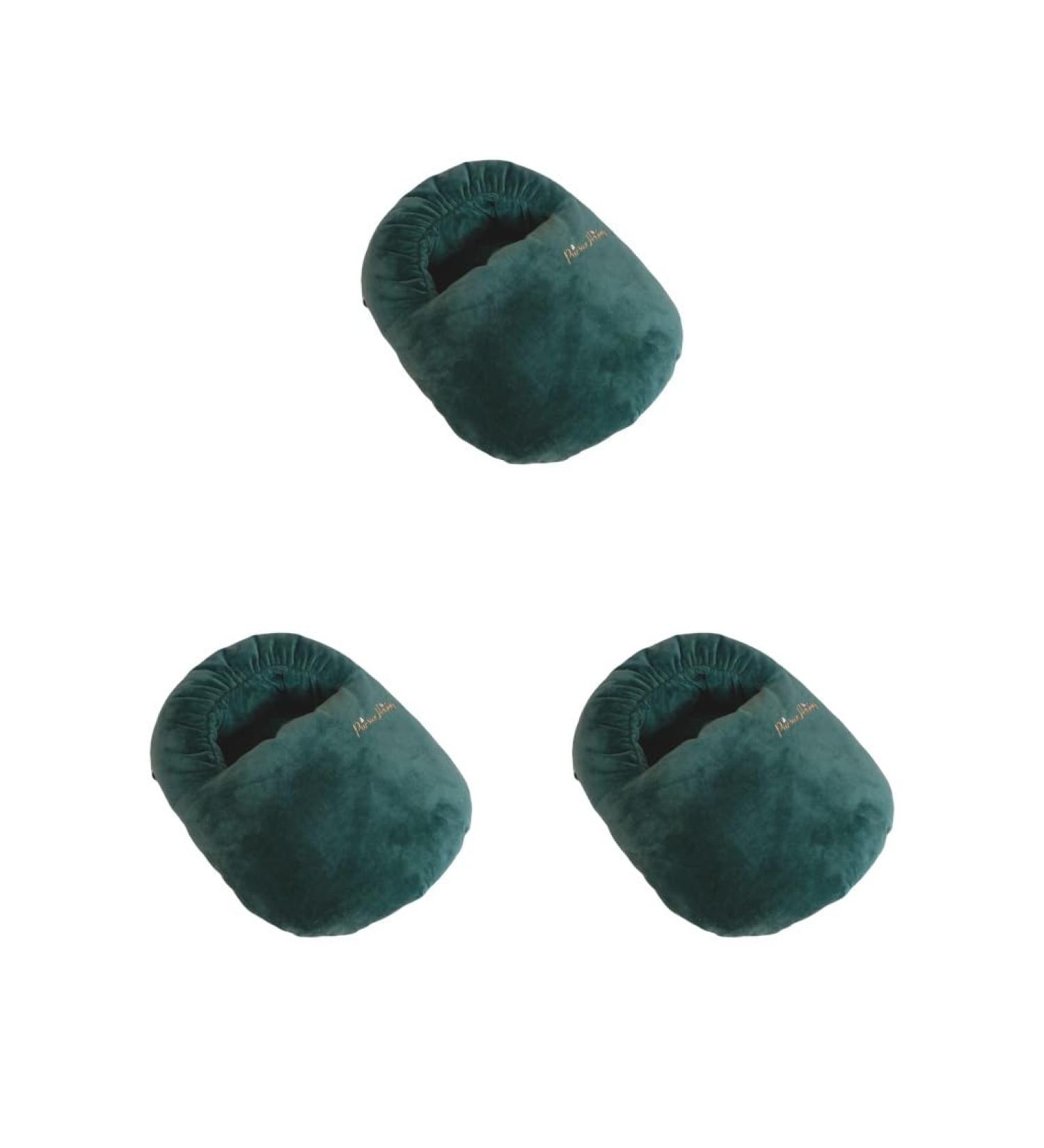 Buy 3 Set Green Foot Warmer Shoes & Heating Pads - Under Desk Foot Warmer Cover for Ultimate Comfort - International Shipping Available - Buy Online on GoSupps.com