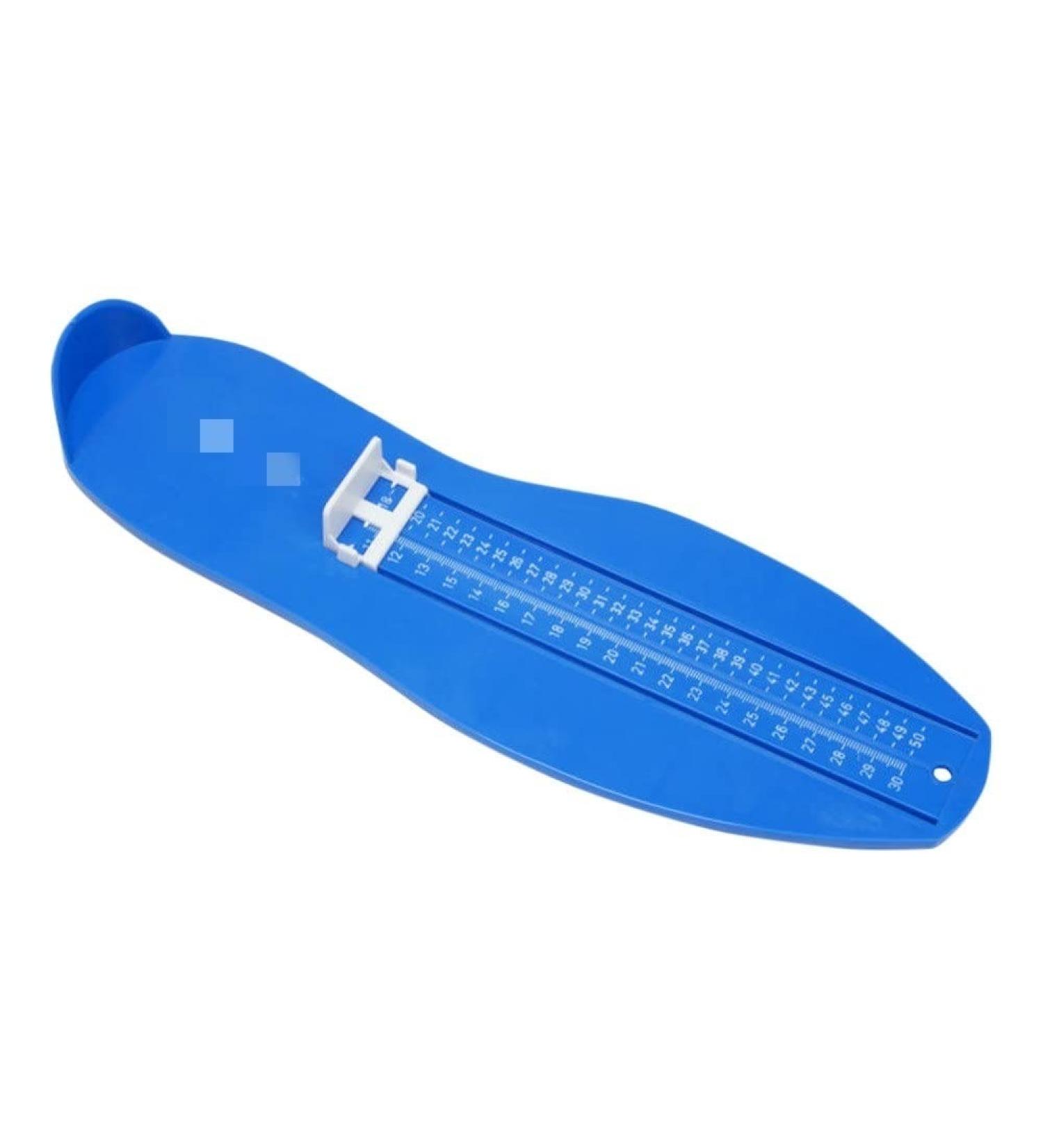 Adult Foot Measurement Device - Blue Foot Gauge for Shoe Size Calculation | Feet Length & Width Measuring Ruler for Household Use - Buy Online on GoSupps.com