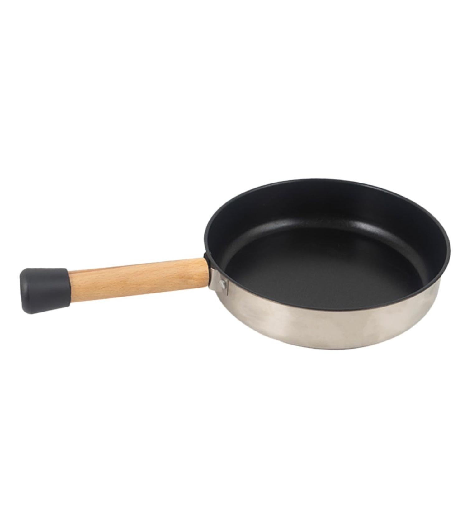 CIYODO Camping Portable Pan Stainless Steel Cookware Egg Pan Camping Cookware Griddle Pan Pans Non Stick Fry Pan Non Stick Cooking Utensils Camping Pot Multifunction Wood - Buy Online on GoSupps.com
