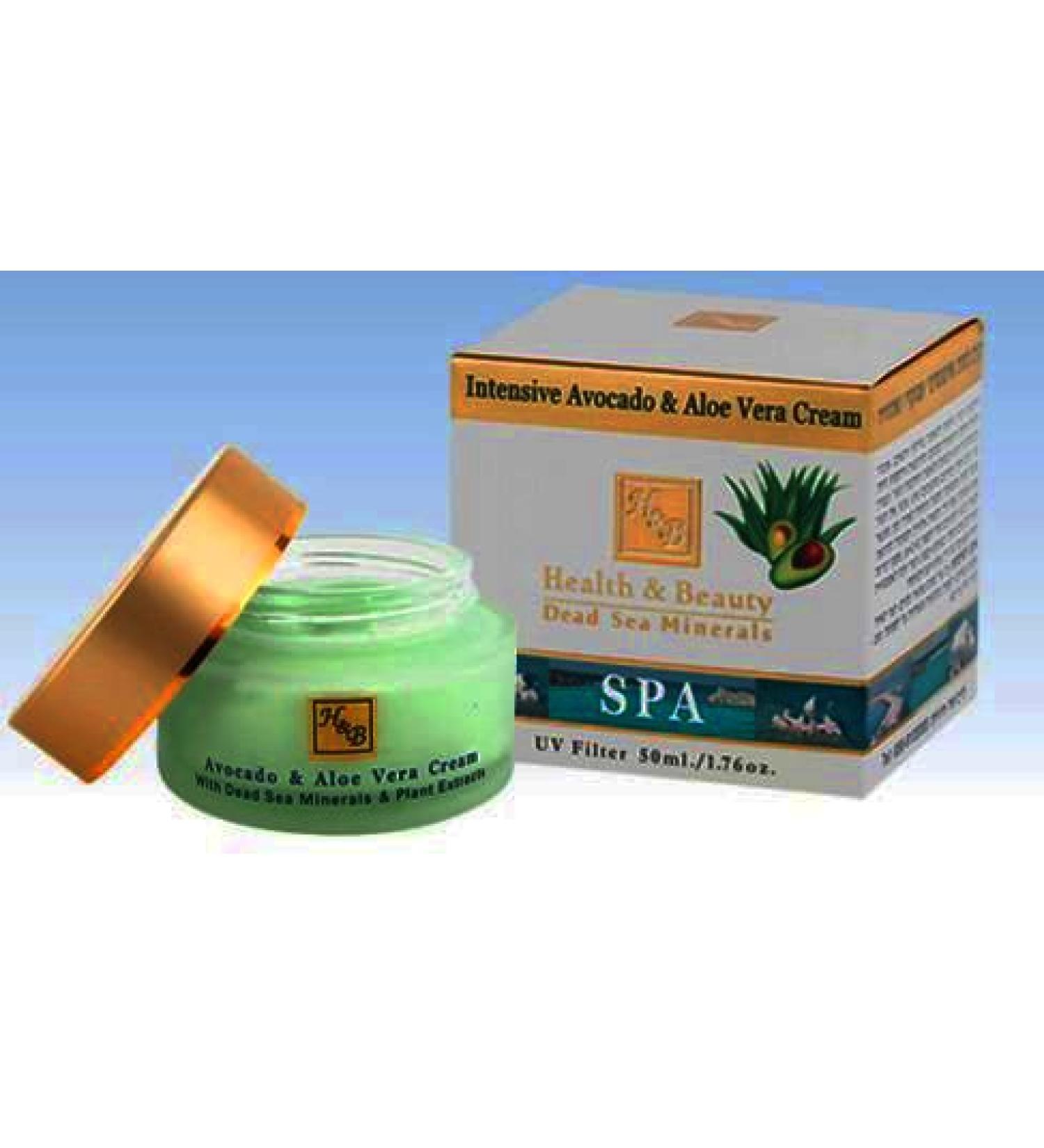 H&B Health and Beauty Dead Sea Minerals Intensive Avocado & aloe Vera Cream