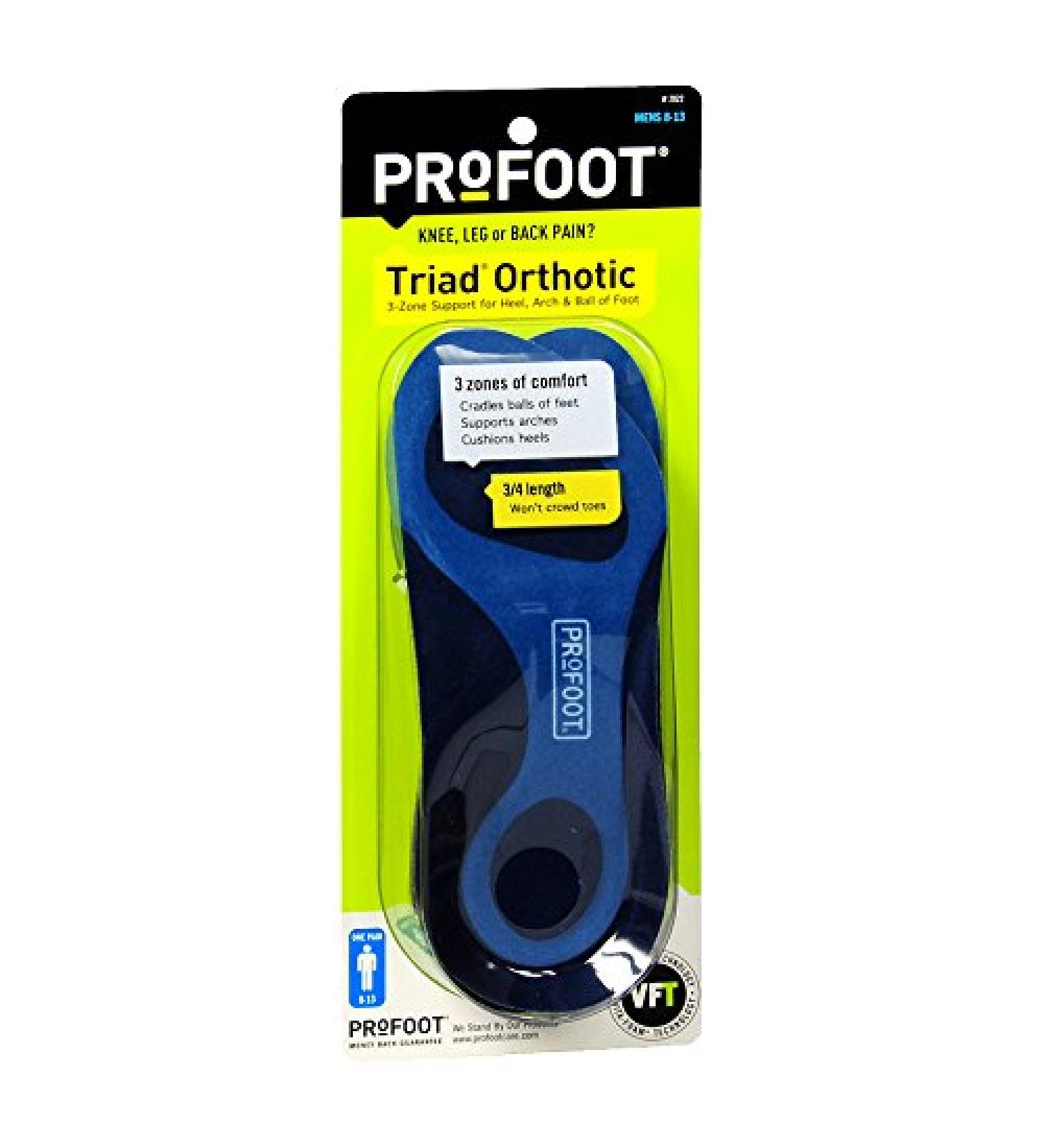 ProFoot Triad Insoles Men's Fits All 1 Pair (Pack of 5)
