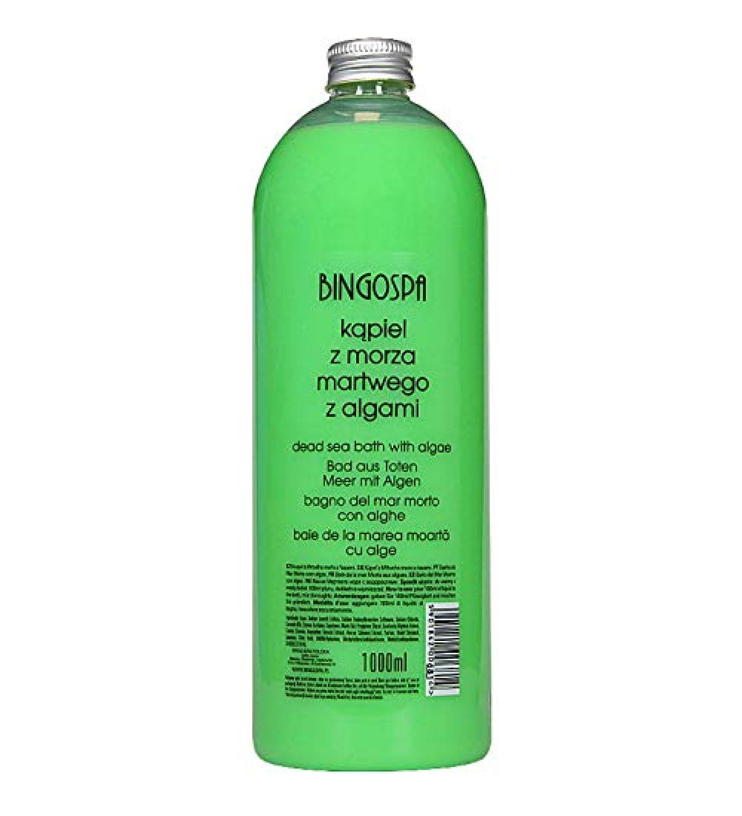 Dead Sea Bath Lotion with Algae - Mineral-Rich Skin Care 1000ml | BINGOSPA - International Shipping Available - Buy Online on GoSupps.com
