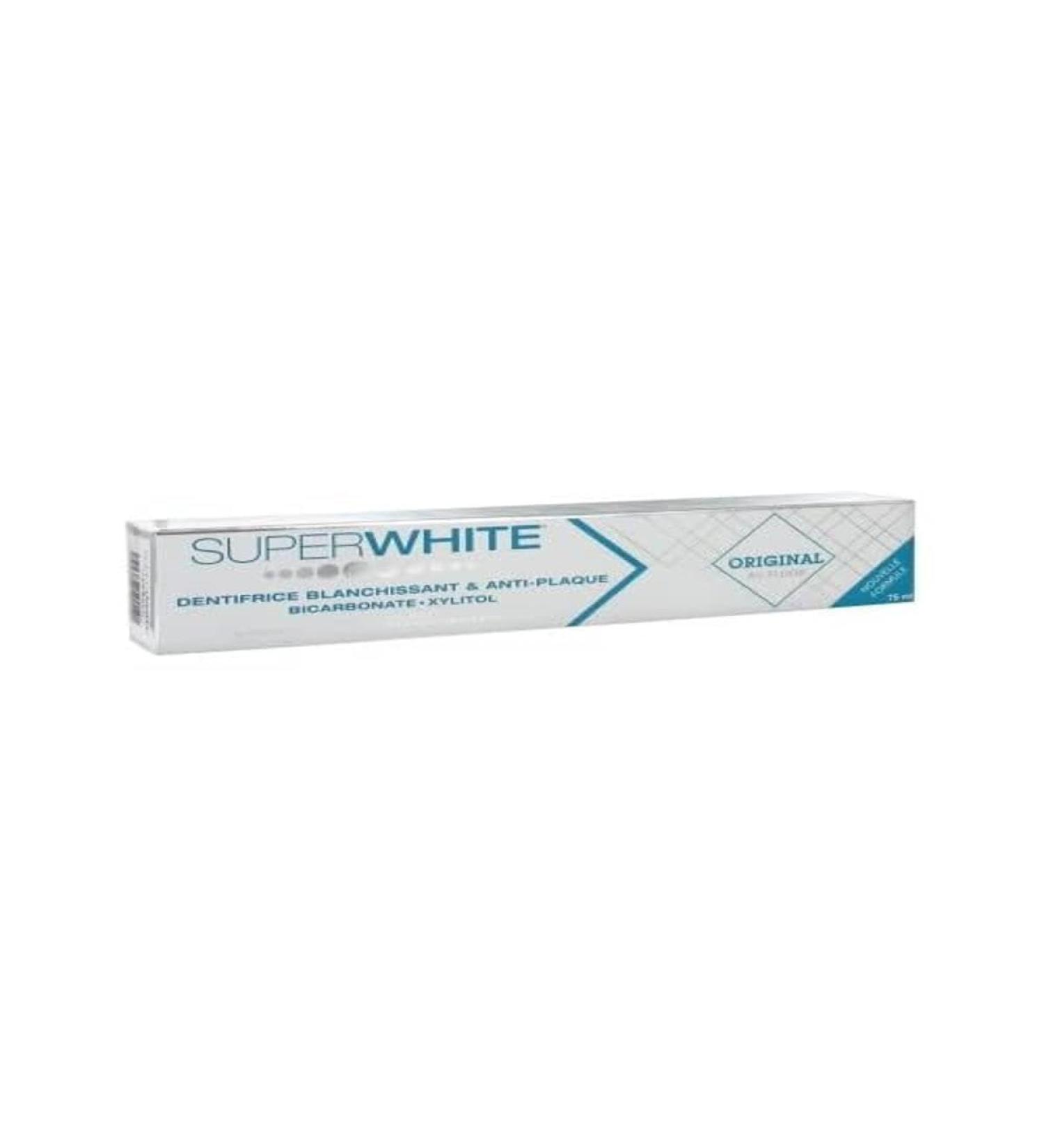 Superwhite Toothpaste Whitening & Plaque Original Fluor 75 ml
